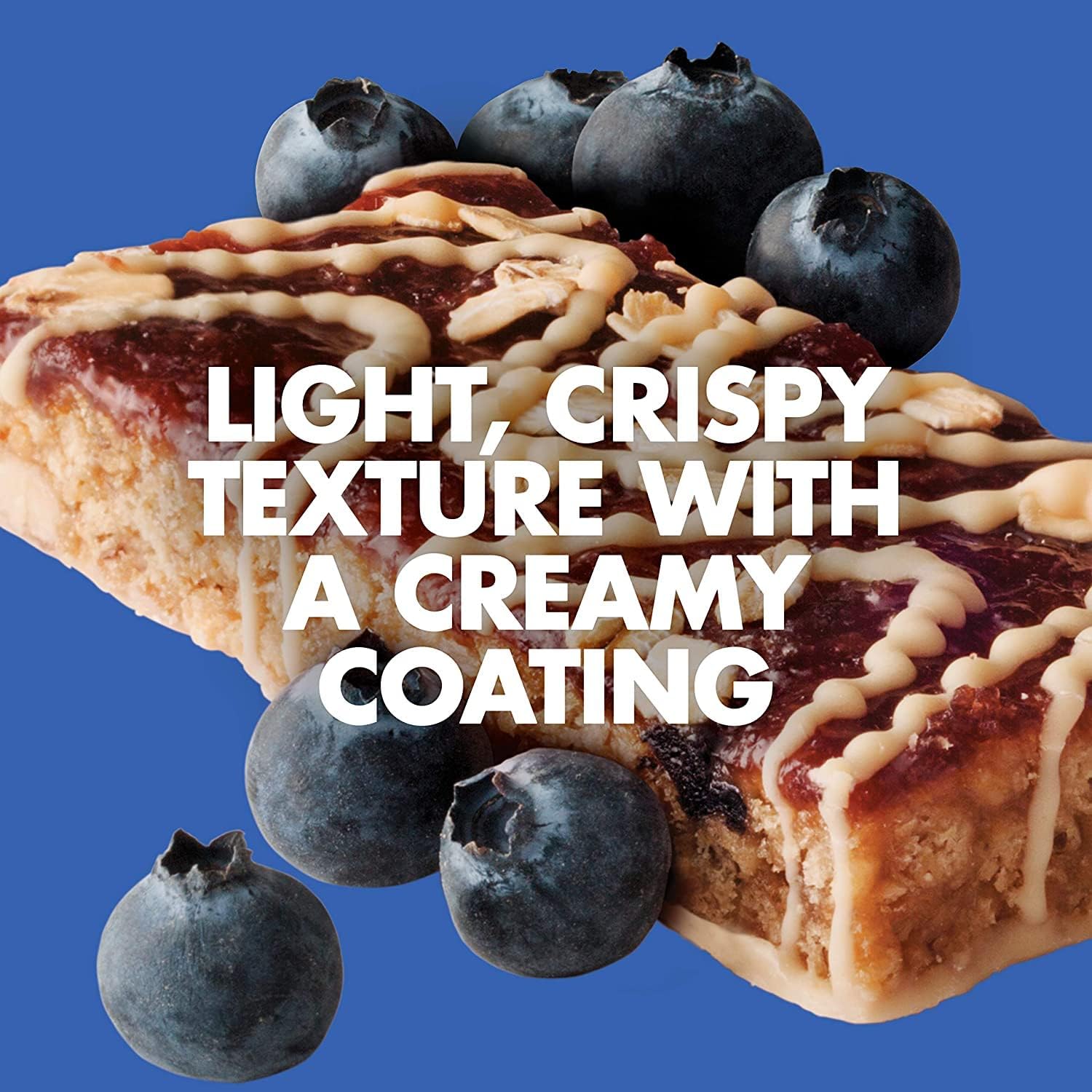 Plant-Based Gluten Free Blueberry Bliss Snack Bars - 7g Protein, Non-GMO, On the Go Snacks - 15 Count (1.69 oz Bars)