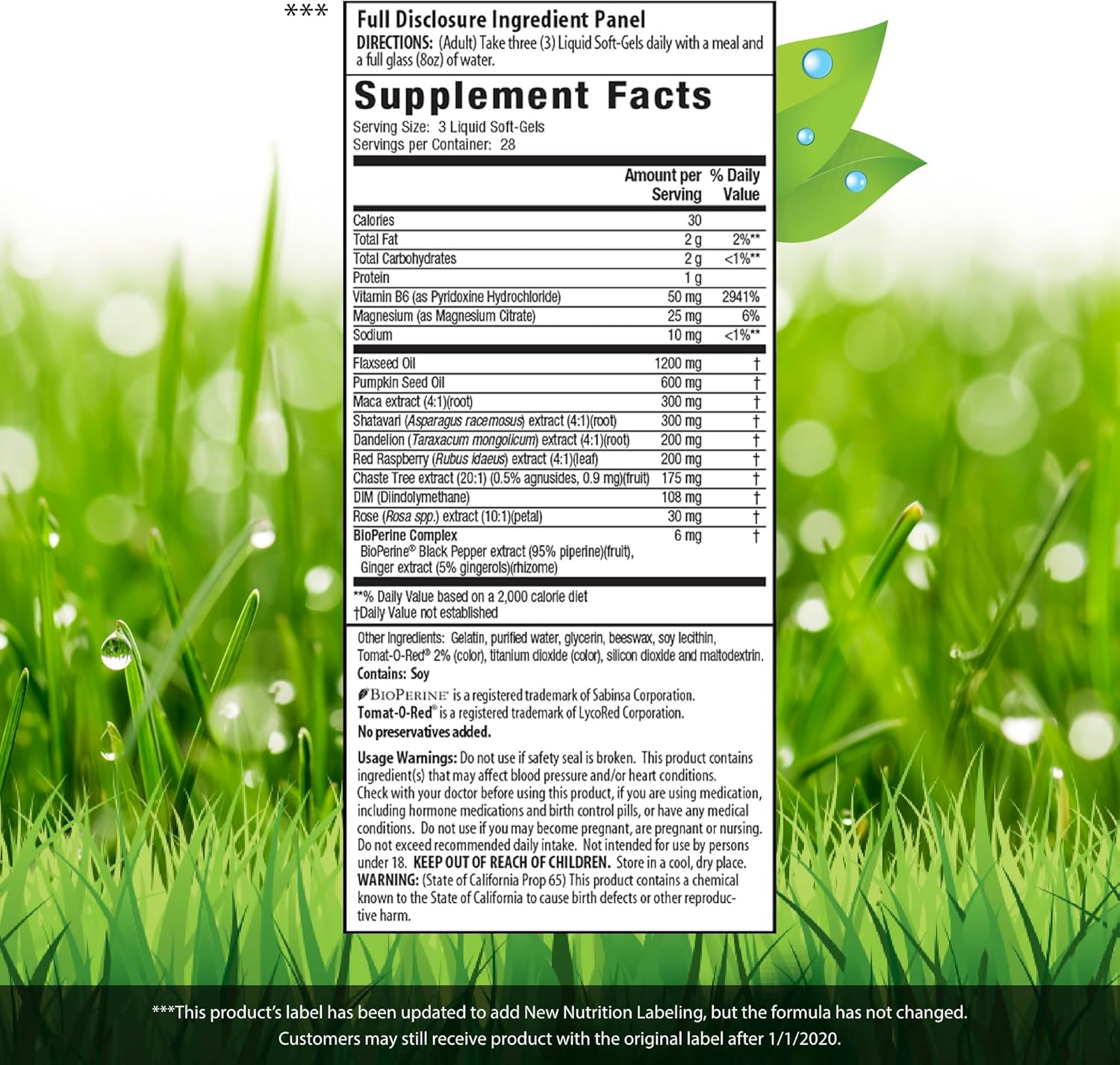 Plant-Based Menstrual Relief Supplement for Hormone Balance & PMS Symptoms - 84 Liquid Softgels by Irwin Naturals