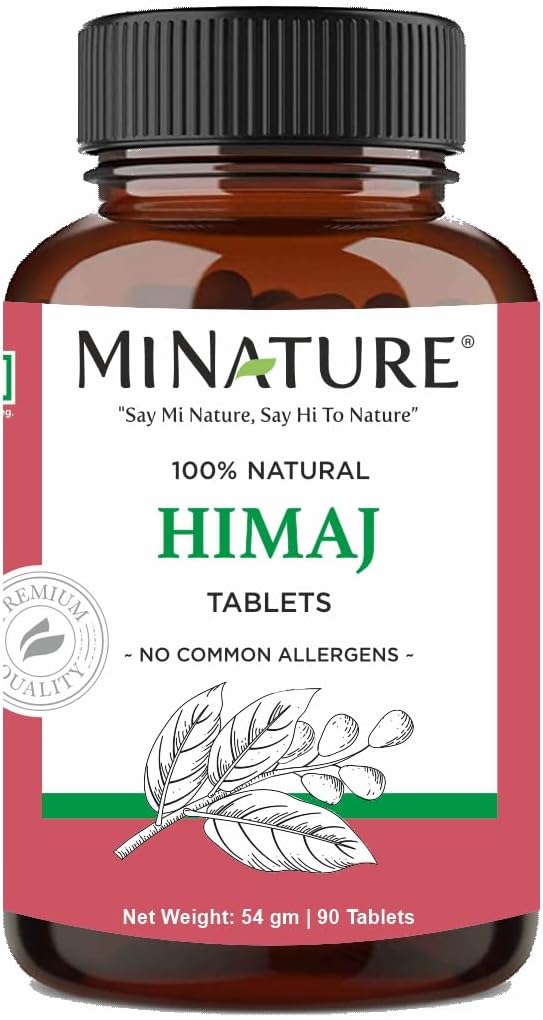 Plant-Based Miniature Harad (Terminalia Chebula) Tablets - Vegan & Gluten-Free Himej Powder Supplement - 90 Tablets (1000mg) for 45 Days