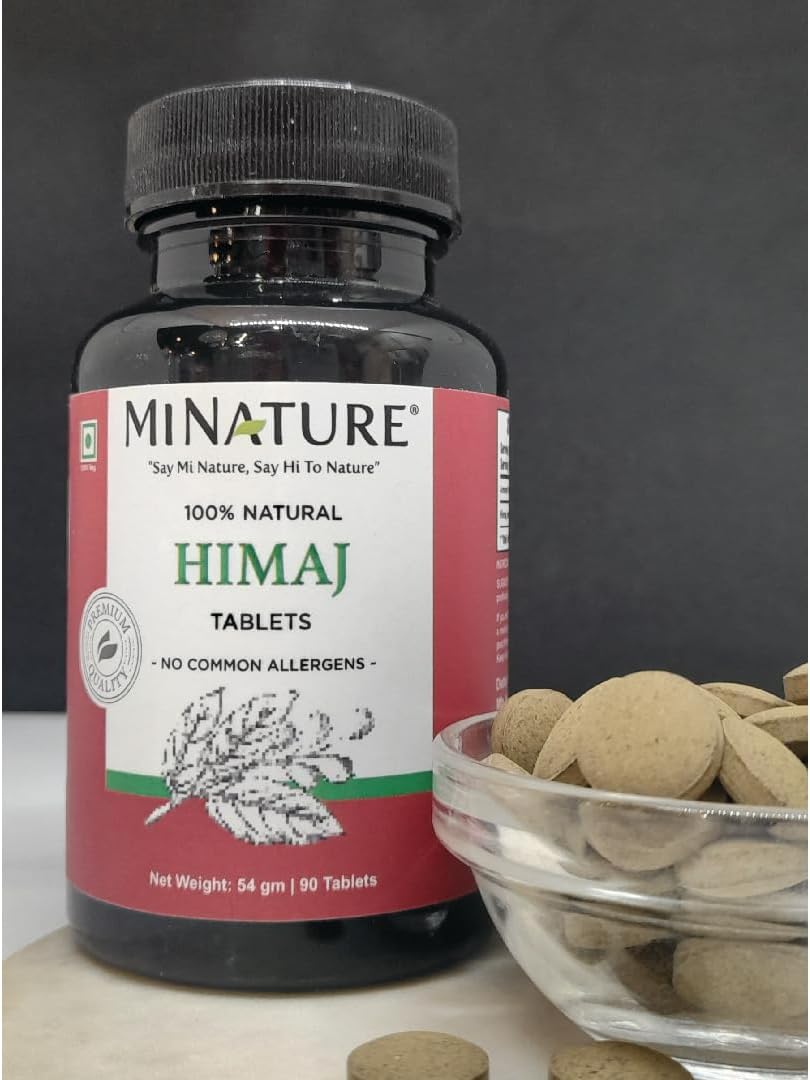 Plant-Based Miniature Harad (Terminalia Chebula) Tablets - Vegan & Gluten-Free Himej Powder Supplement - 90 Tablets (1000mg) for 45 Days