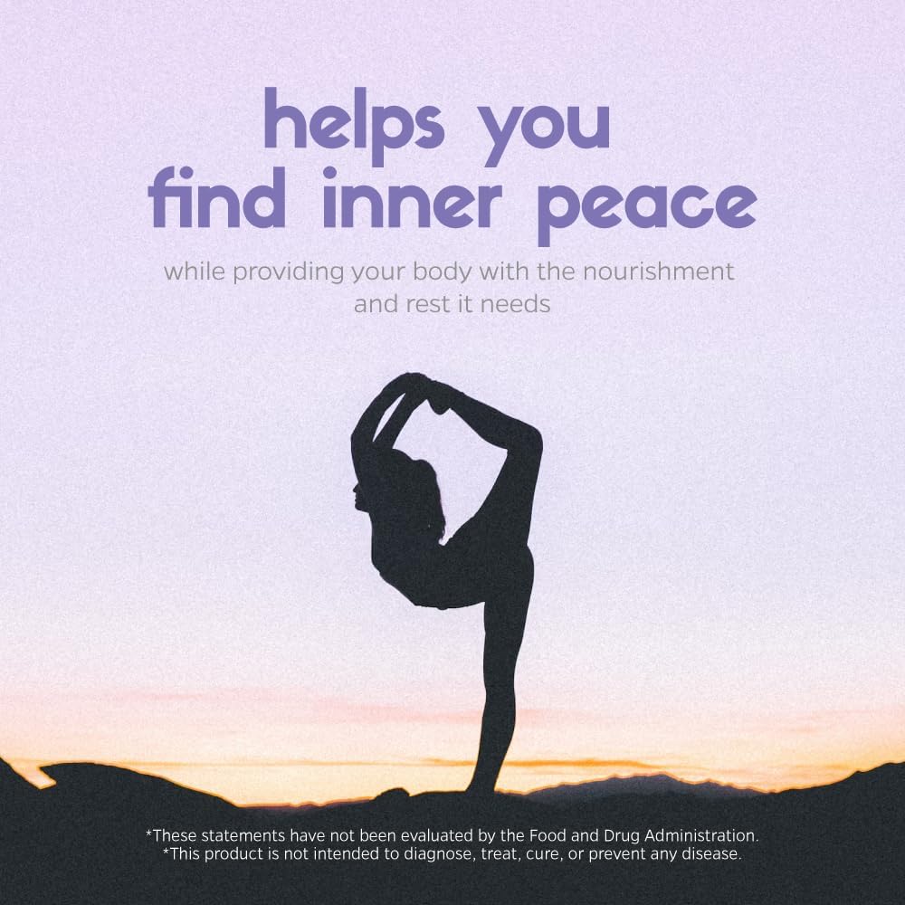 Plant-Based Mood Support Supplement with Ashwagandha, 5-HTP, Lavender, Mucuna, L-tryptophan for Stress Relief, Emotion Balance, and Positivity - 60 Capsules