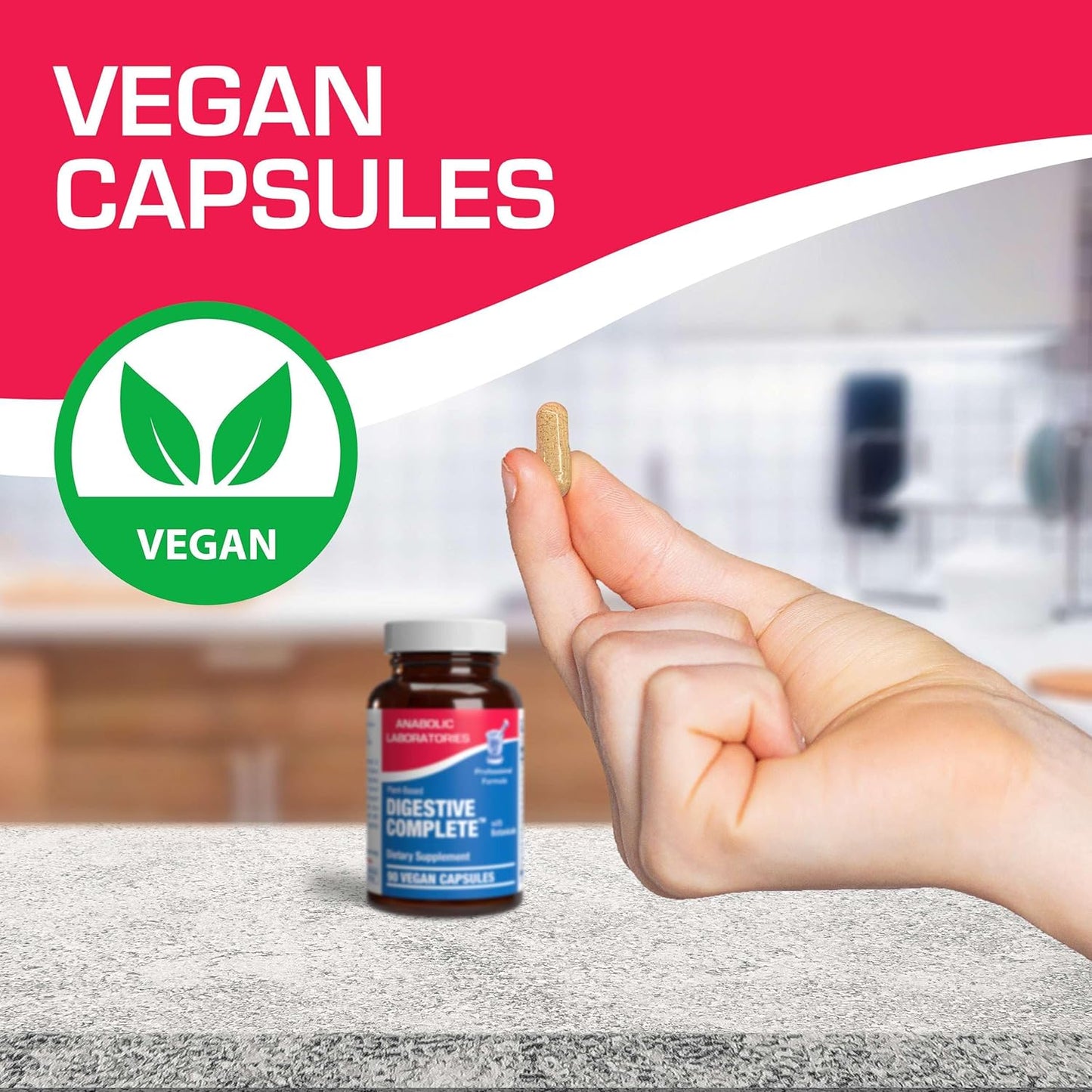 Plant Based Multi Digestive Enzymes Supplement with Soothing Herbs - Clinically Formulated for Women and Men - Protein, Carb & Fat Digestion Support - 90ct