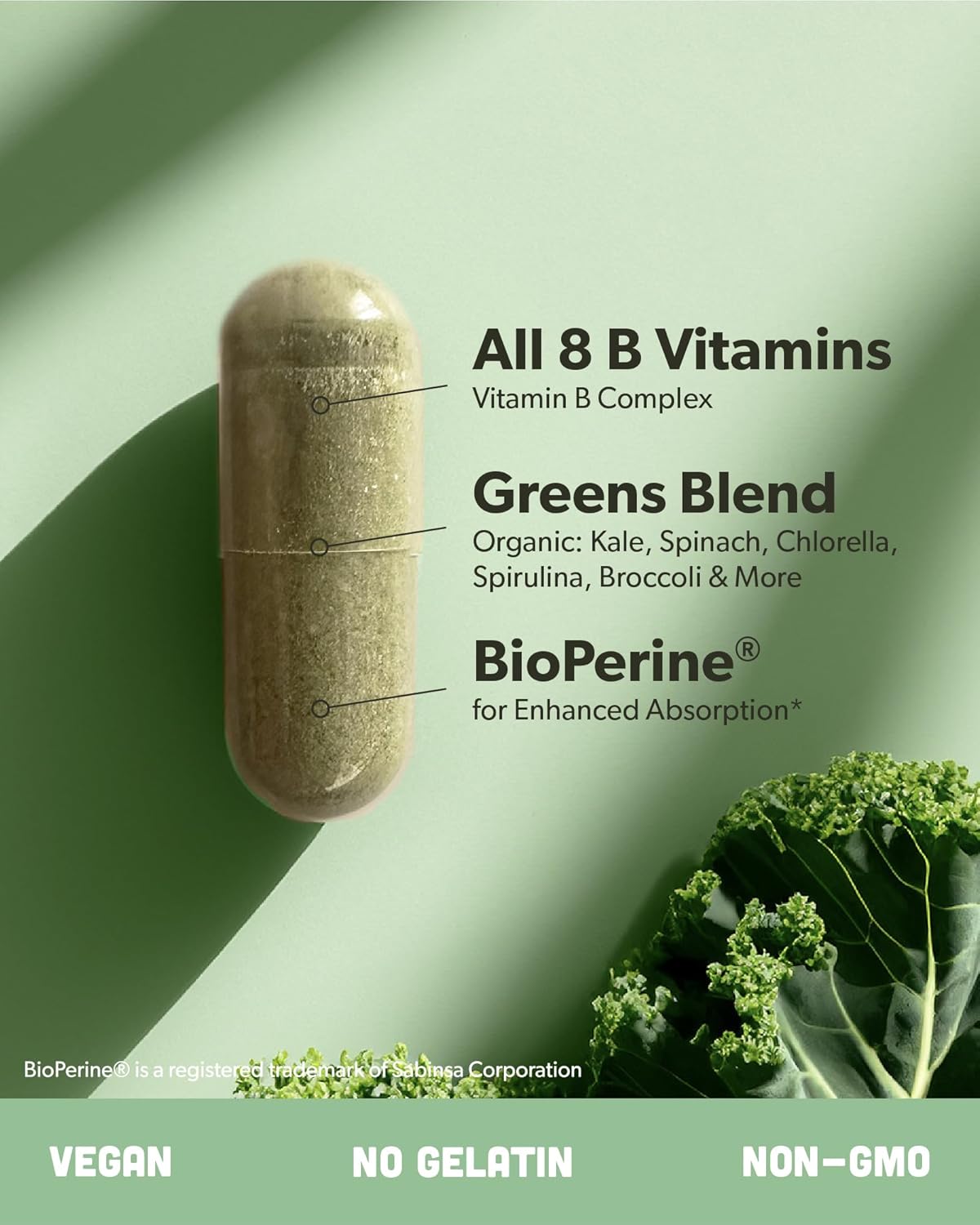 Plant-Based Omega 3 & B Vitamin Complex Bundle - Vegan DHA & EPA Fatty Acids, Essential B Vitamins with Whole Food Blend - 180 Softgels