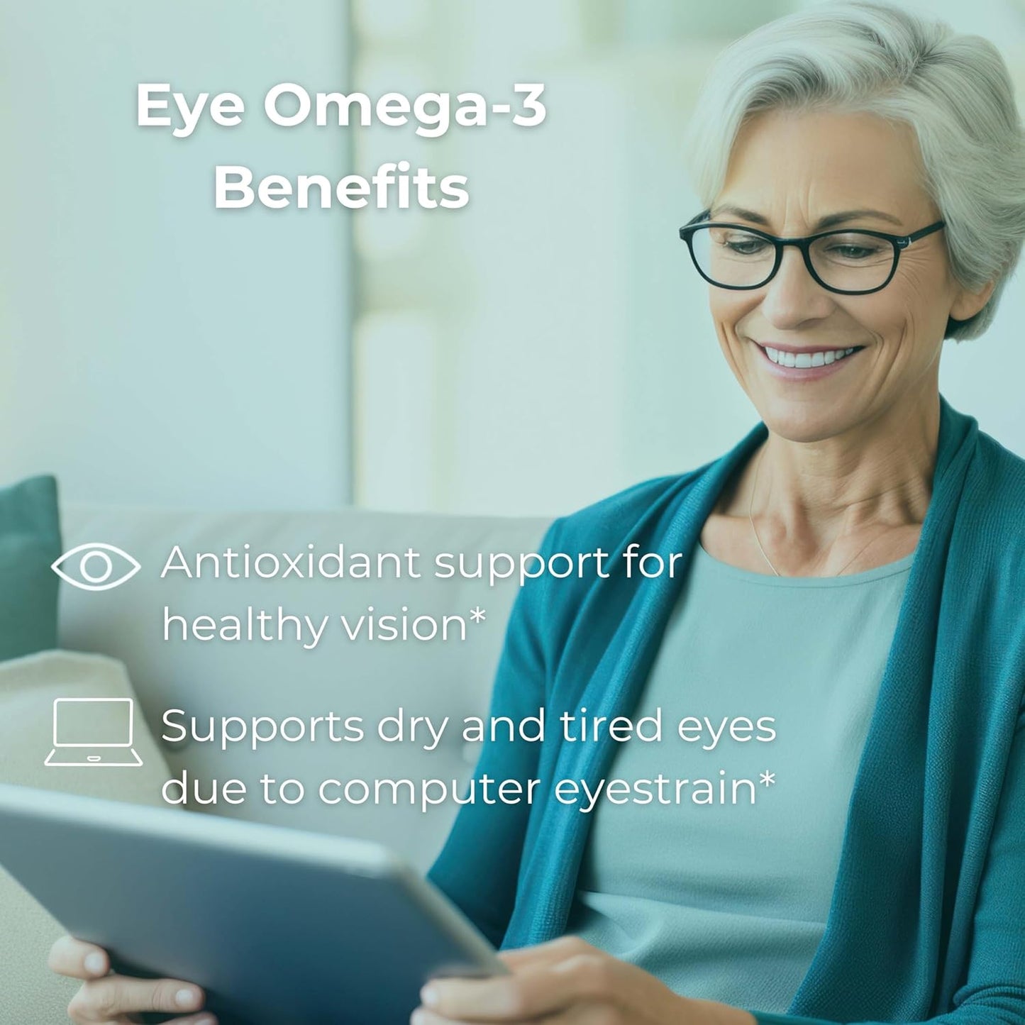 Plant-Based Omega-3 Bundle for Brain & Eye Health, 30 Servings, Vegan Algae Oil with EPA + DHA, Krill & Fish Oil Alternative