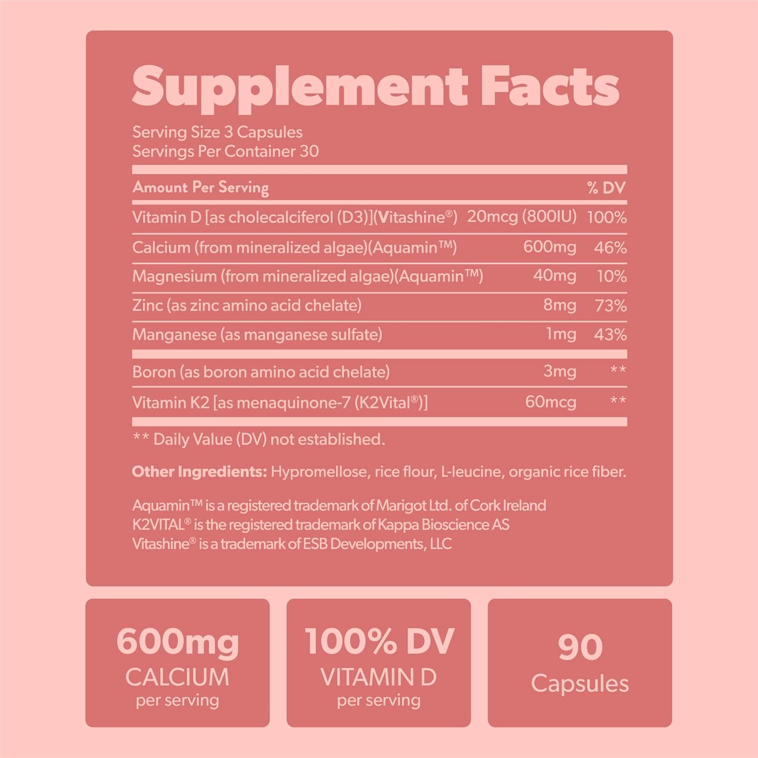 Plant Based Omega 3 & Calcium Bundle - Vegan Softgels with DHA, EPA, Red Algae Calcium, Vitamin K2, D3, Magnesium, Zinc, Boron
