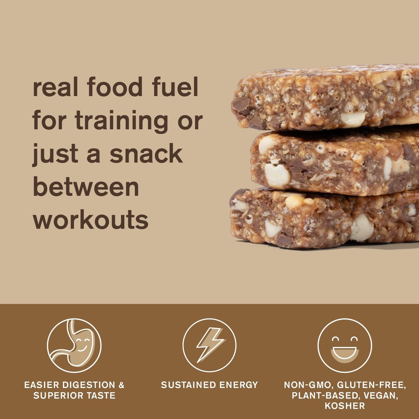 Plant-Based Peanut Butter and Strawberry Energy Bars (12 Pack) | Low Sugar, High Protein, Non-GMO, Gluten-Free, Vegan, Kosher Snack