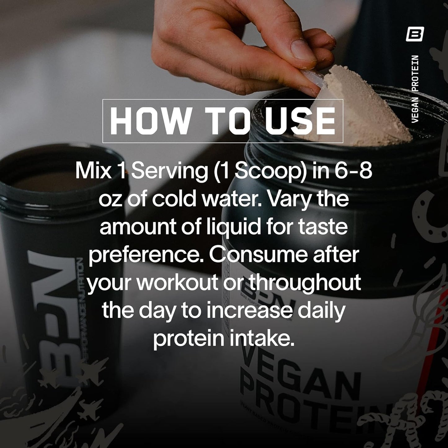 Plant-Based Protein Blend: Pea, Watermelon, and Pumpkin Protein, Vegan, Naturally Sweetened Vanilla Flavor by BARE Performance Nutrition