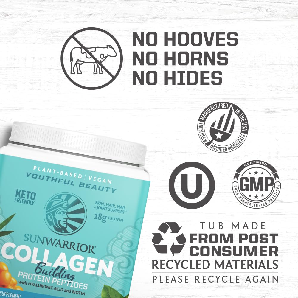 Plant-Based Protein & Collagen Peptide Bundle | Unflavored 30 Servings Protein Powder + 20 Servings Peptide Powder