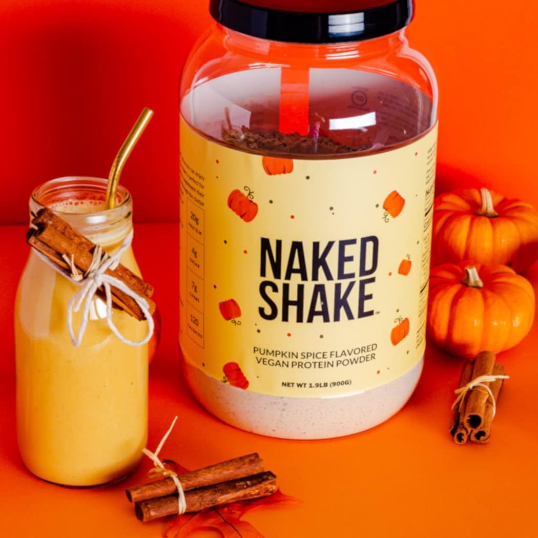 Plant Based Pumpkin Spice Protein Shake - Naked Nutrition Shake with MCT Oil - Gluten-Free & Soy-Free - No GMOs or Artificial Sweeteners - 30 Servings - BoostGo Australia