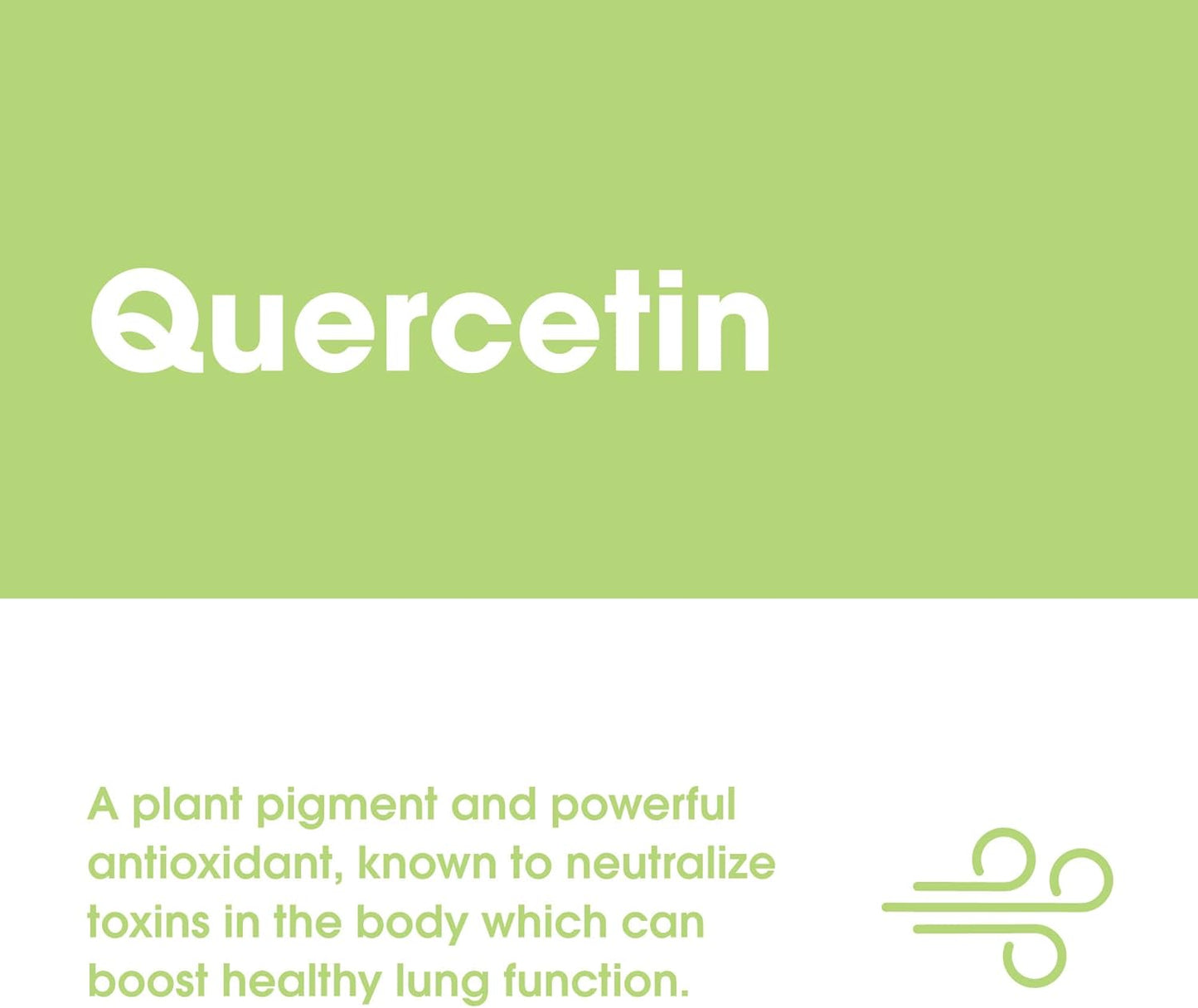 Plant-Based Quercetin Supplement for Immune and Respiratory Health - 60 Tablets to Boost Wellness and Vitality