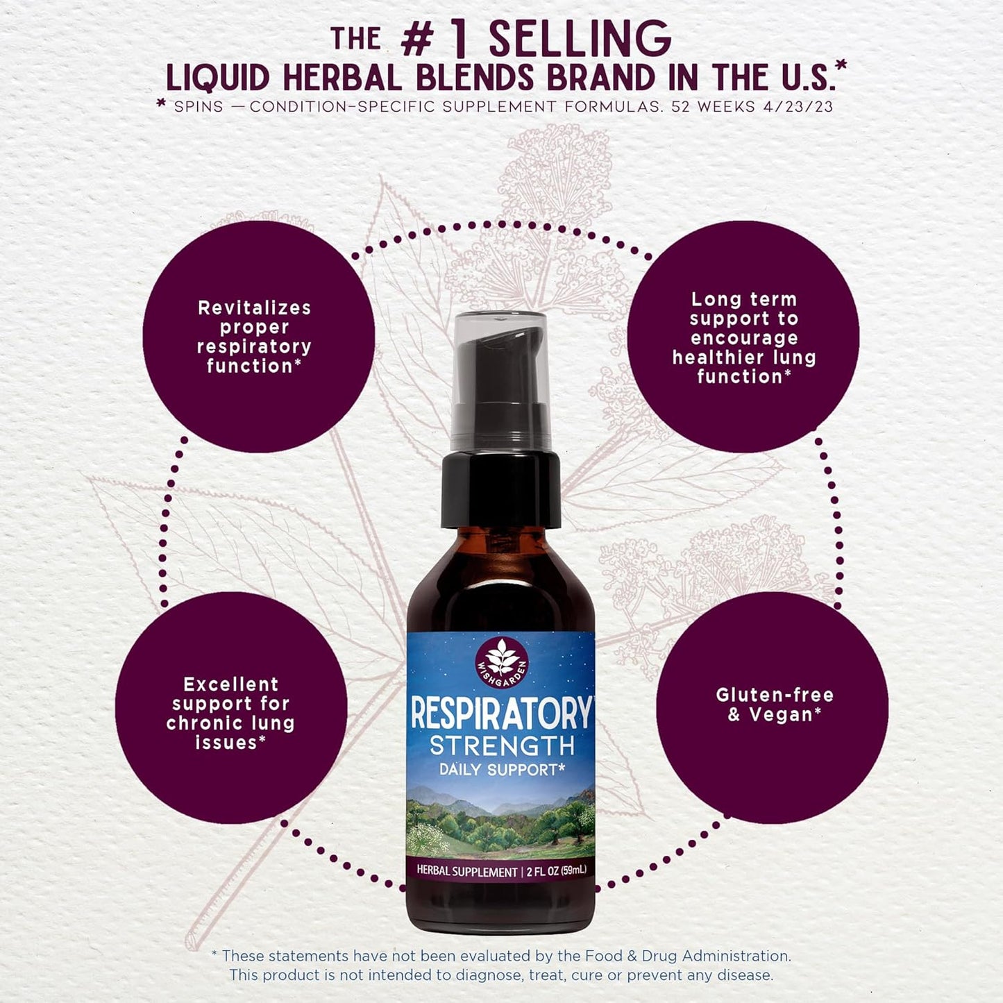 Plant-Based Respiratory Support Supplement with Mullein & Elecampane - Boost Lung Resilience & Efficiency - 4oz