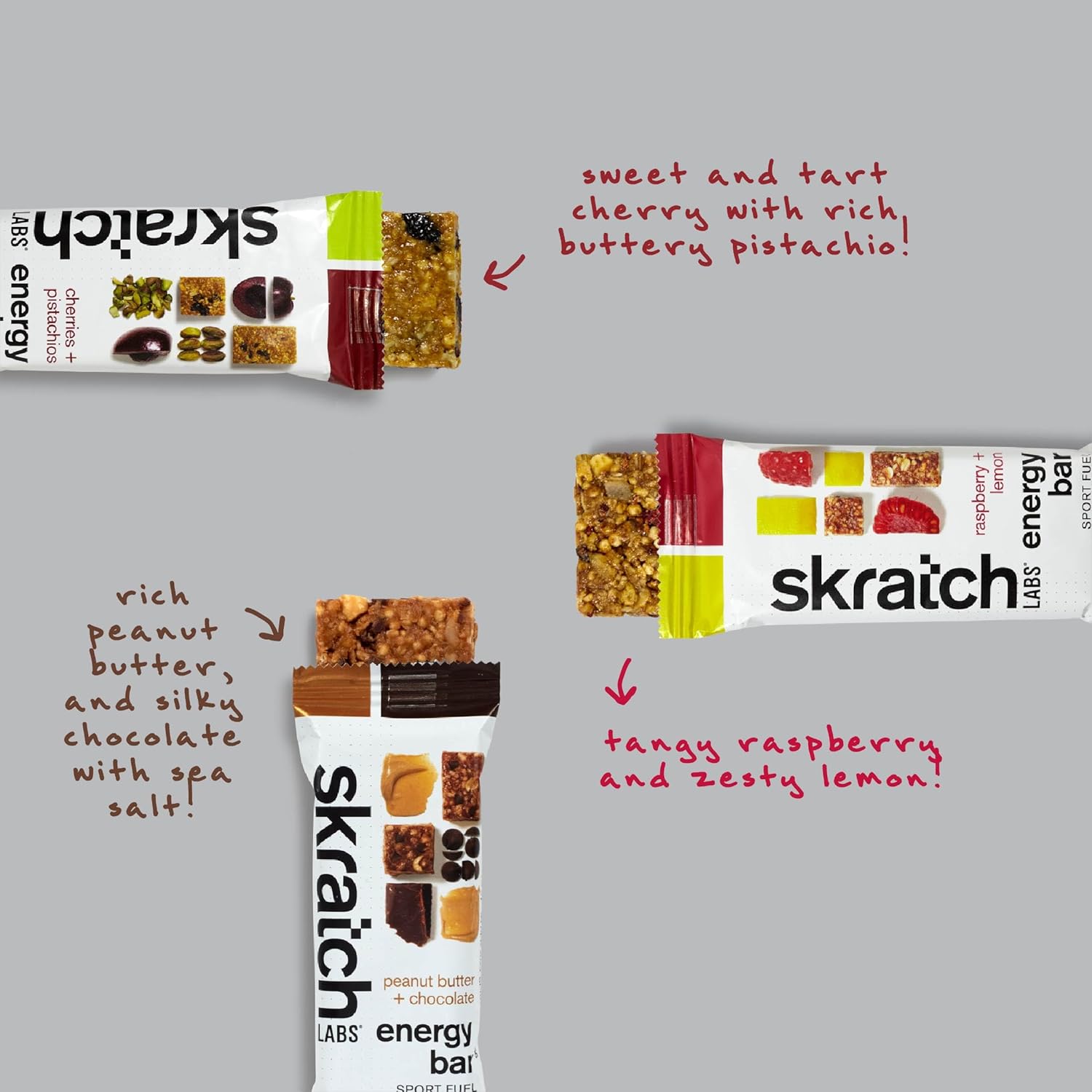 Plant-Based Skratch Labs Energy Bar Variety Pack - 12 Pack | Low Sugar, Plant Protein, Ancient Grains | Non-GMO, Gluten Free, Soy Free, Vegan, Kosher Snack