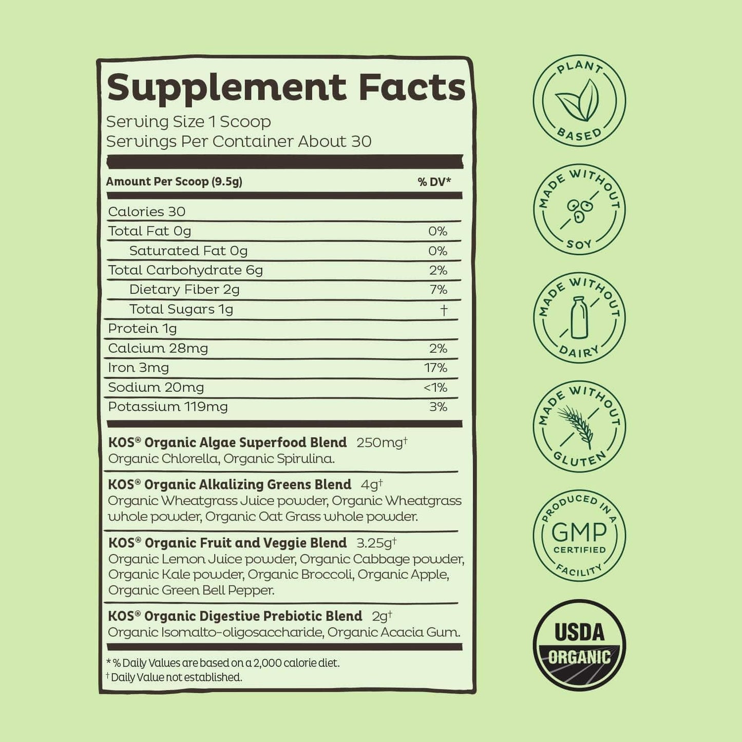 Plant-Based Vanilla Protein Powder, Organic Spirulina, and Greens Bundle for Immunity Boosting