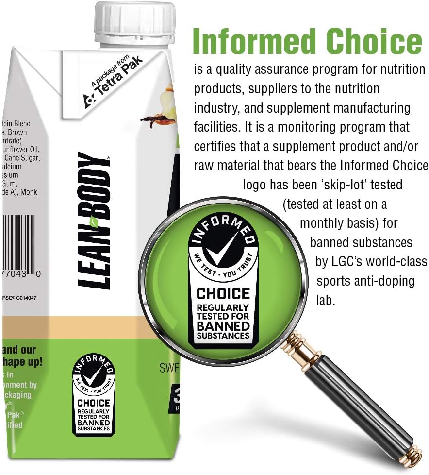 Plant-Based Vegan Chocolate Protein Shake, 30g Protein, No Artificial Ingredients, Non GMO, Gluten Free - Pack of 12