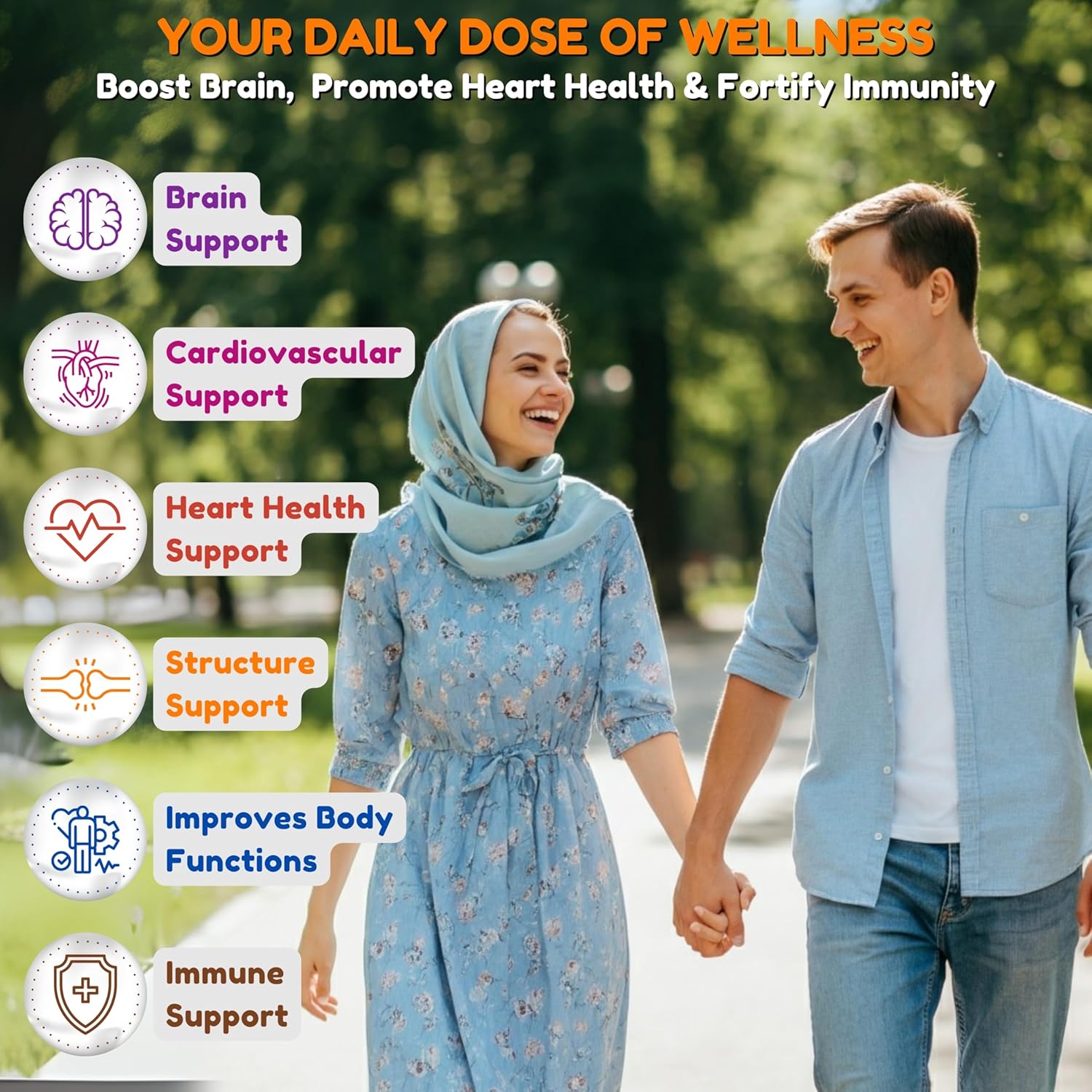 Plant-Based Vegan Omega 3 Gummies with DHA and Vitamin C for Brain and Cardiovascular Health - 60 Gummies - Halal