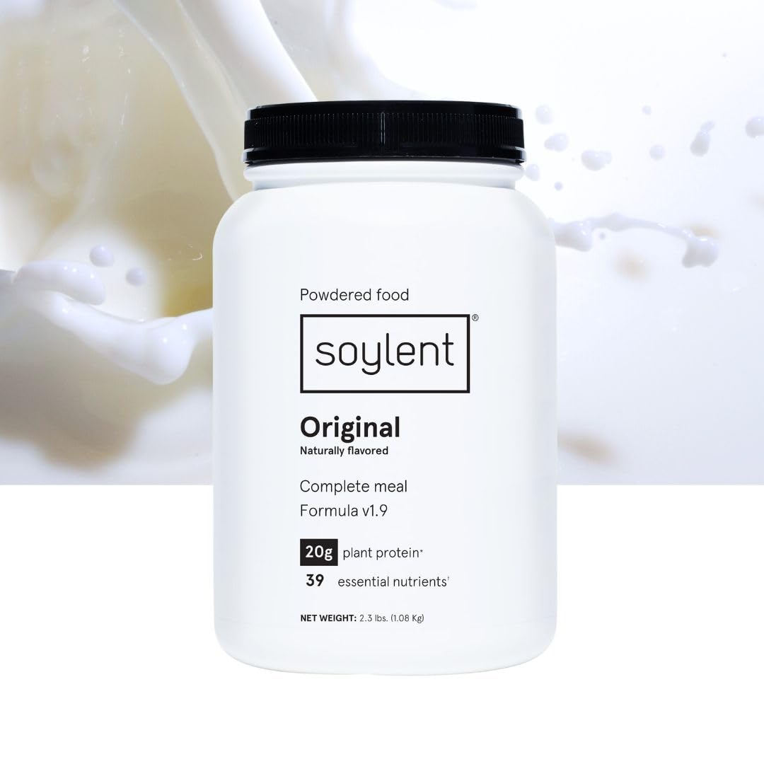 Plant-Based Vegan Protein Powder with 39 Essential Nutrients - Soylent Complete Nutrition Meal Replacement - 36.8oz