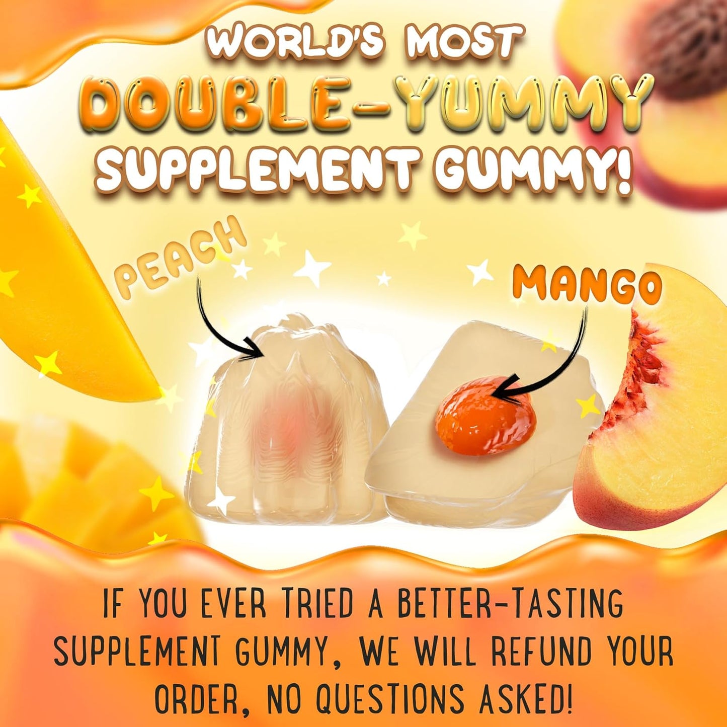 Plant-Based Vitamin D3 and K2 Gummies for Kids and Adults - 5000 IU Vitamin D, 120 mcg K2, 120mg Calcium - 120 Gummies - Peach, Mango, Apple, Kiwi - Chewy Gummies