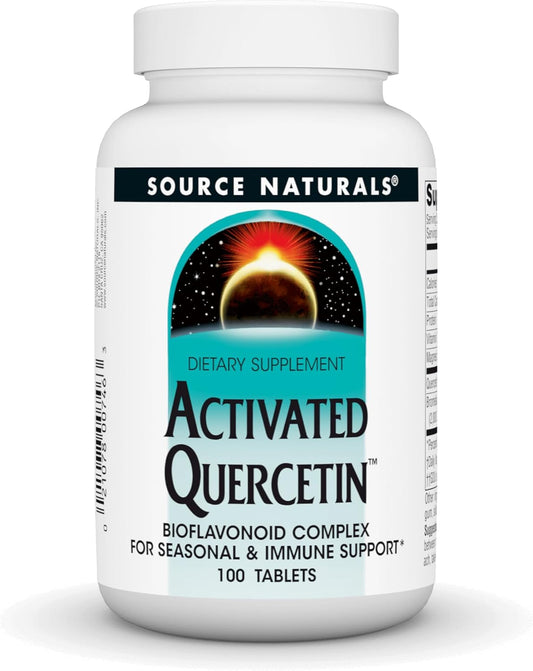 Plant-Derived Source Naturals Quercetin Complex for Seasonal & Immune Defense - 100 Tablets