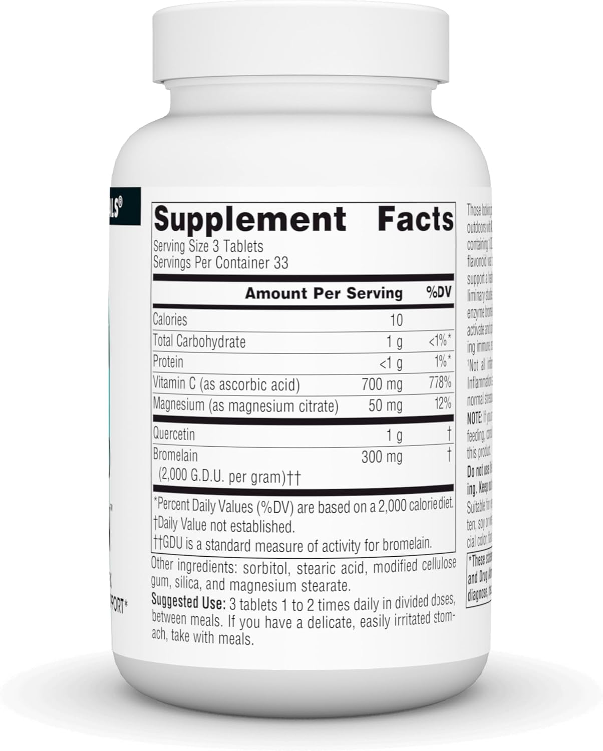 Plant-Derived Source Naturals Quercetin Complex for Seasonal & Immune Defense - 100 Tablets