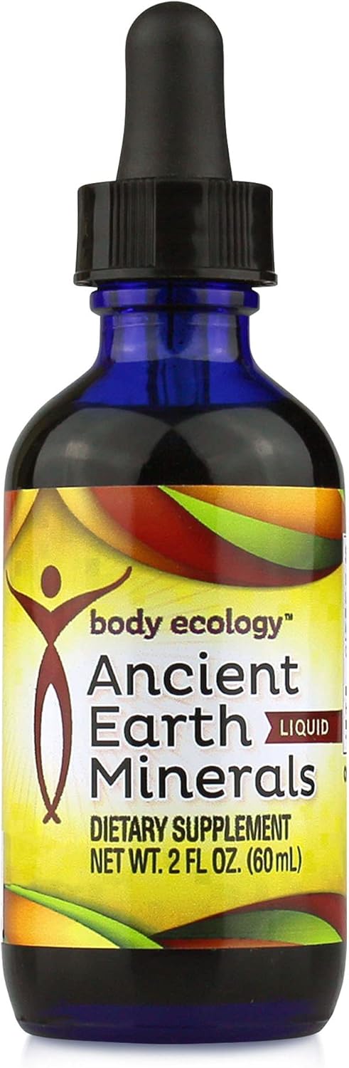 Plant-Derived Trace Mineral Supplement for Immune Support | Body Ecology Ancient Earth Liquid Minerals | Fast-Absorbing Electrolyte Solution | 60 Servings