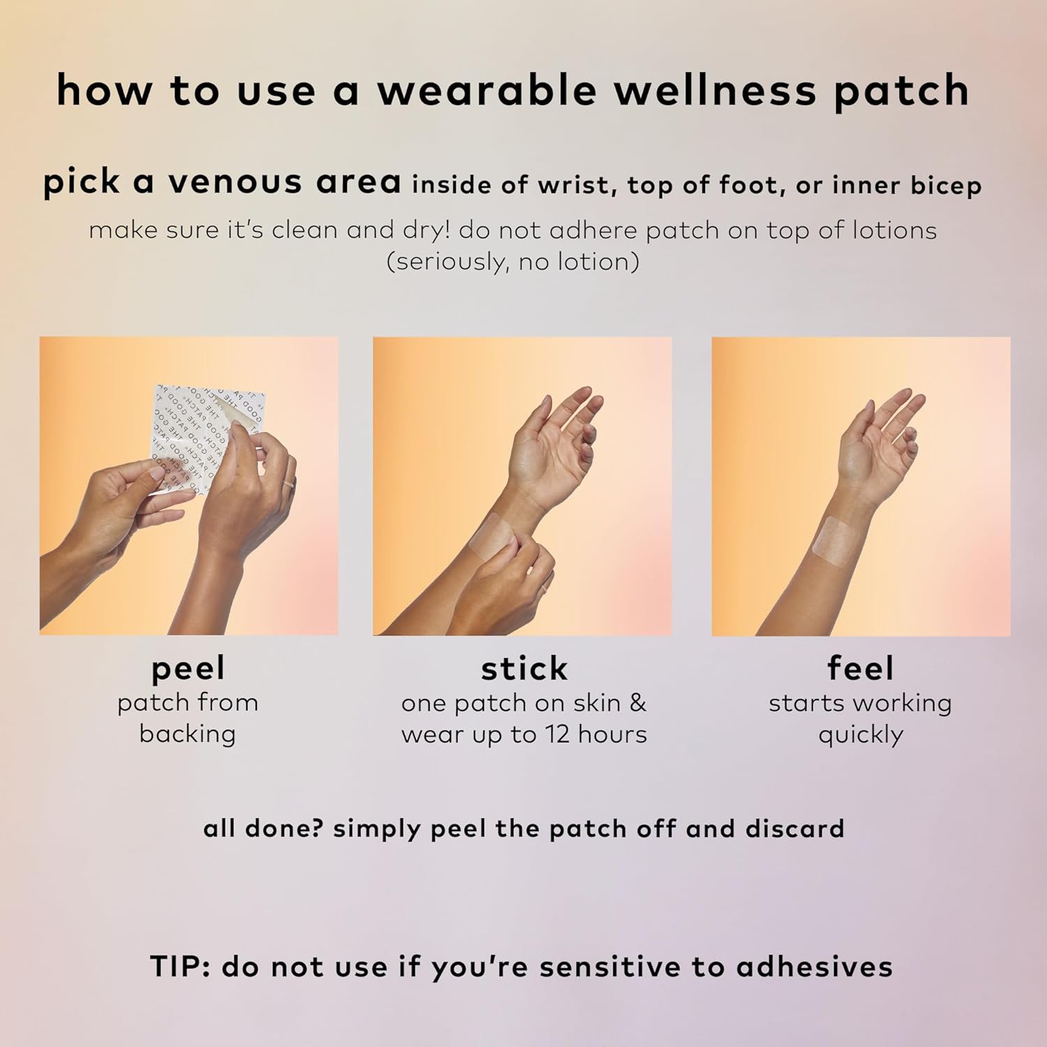 Plant-Powered Wellness Patches with Caffeine, Yerba Mate, Bacopa, and Lion's Mane - Pack of 8