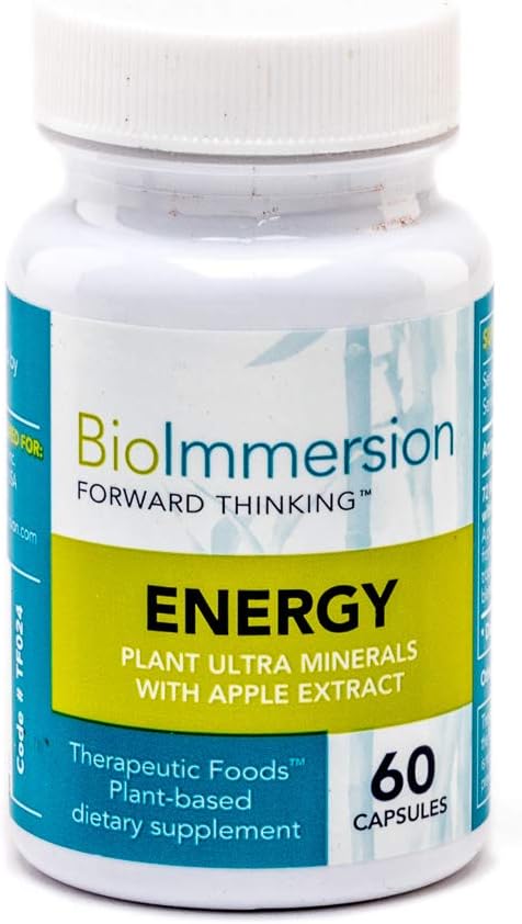 Plant Ultra Minerals with Apple Extract - 60 Capsules for Boosting Energy and Vitality