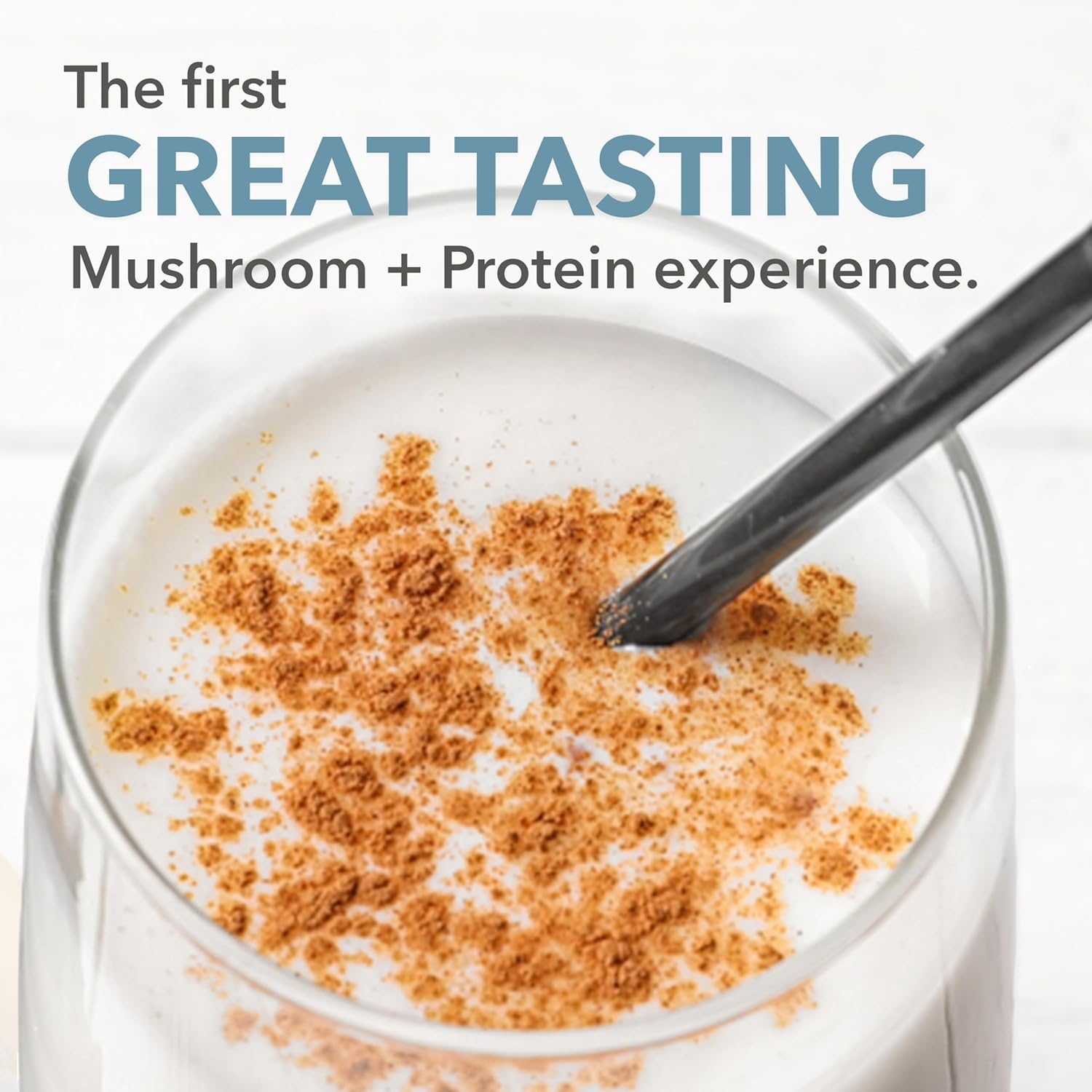 Plantfusion Mushroom Protein Powder - 3-in-1 Vegan Protein, Mushroom & Adaptogen Supplement for Mental Focus, Immunity & Recovery - Vanilla - 1lb