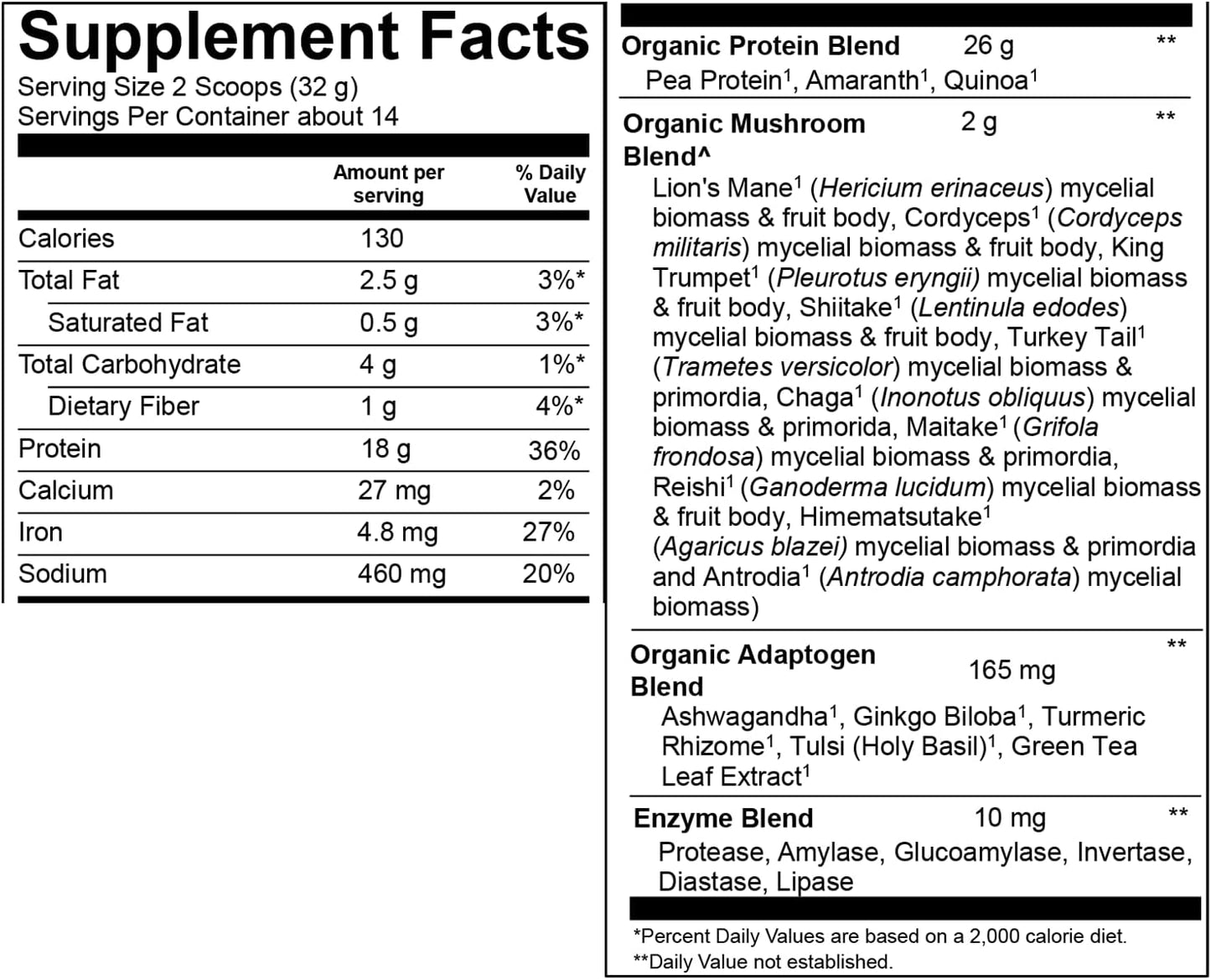 Plantfusion Mushroom Protein Powder - Vegan 3 in 1 Protein, Mushroom, and Adaptogen Supplement for Mental Focus, Immunity, Recovery - Chocolate 1lb - Gluten-Free