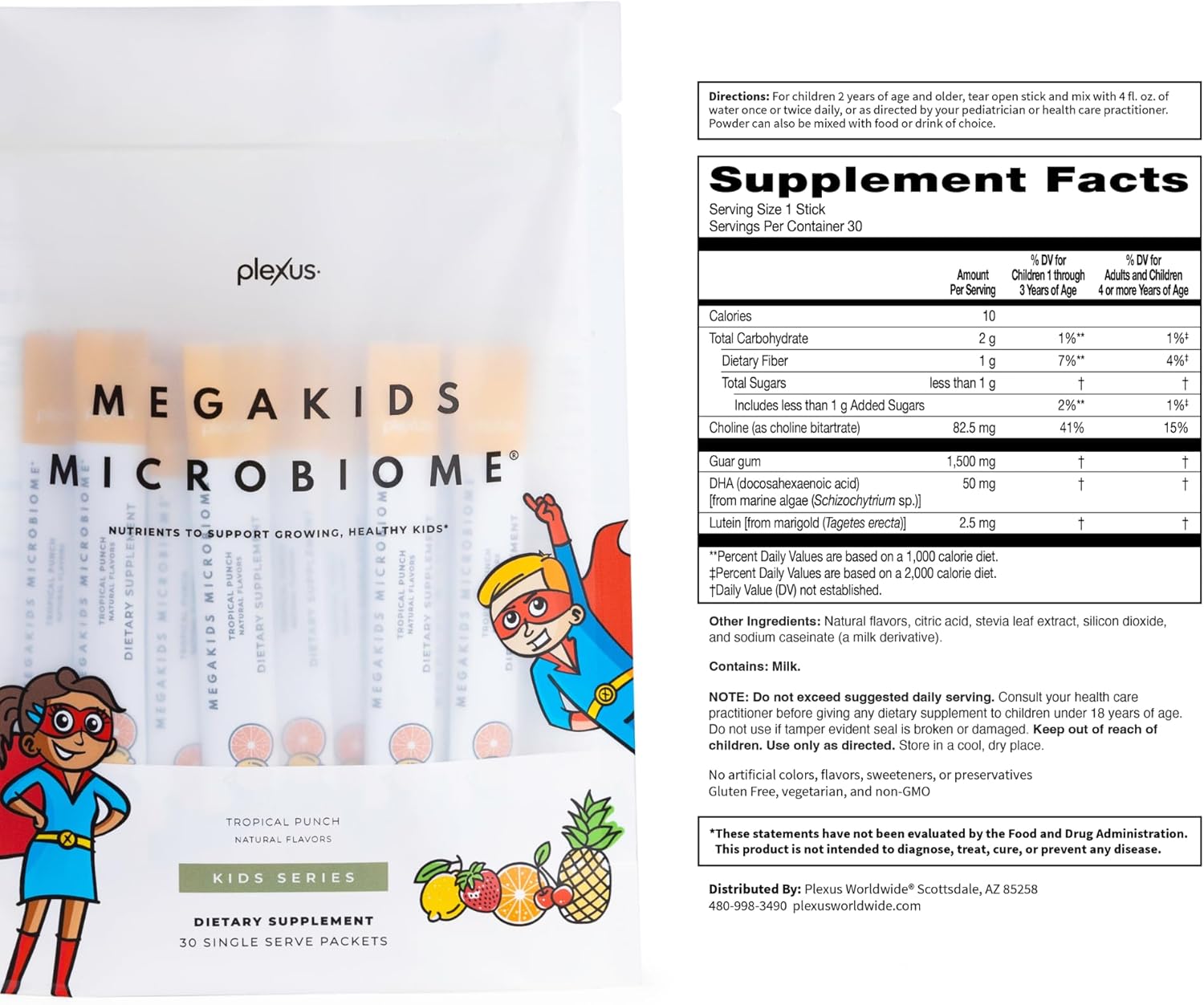 Plexus MegaKids Microbiome® Supplement for Children's Digestive Health
