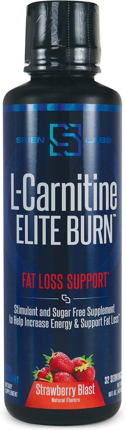 PMD Sports BCAA's Lemonade & Siren Labs L-Carnitine Elite Strawberry Blast Combo for Recovery, Performance, and Fat Loss Support