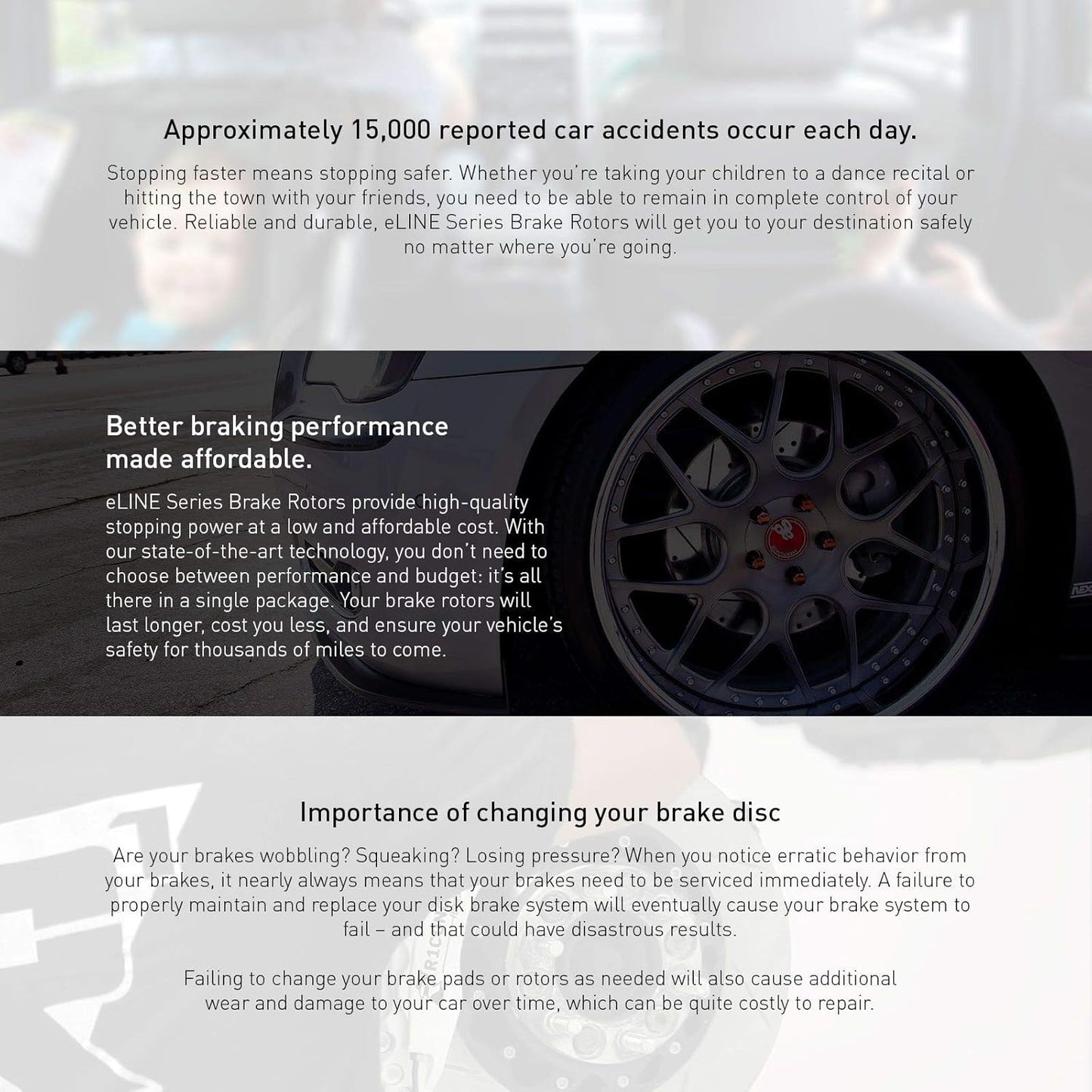 Porsche Cayenne R1 Concepts eLine Black Slotted Brake Rotors Kit with Ceramic Pads for Front and Rear