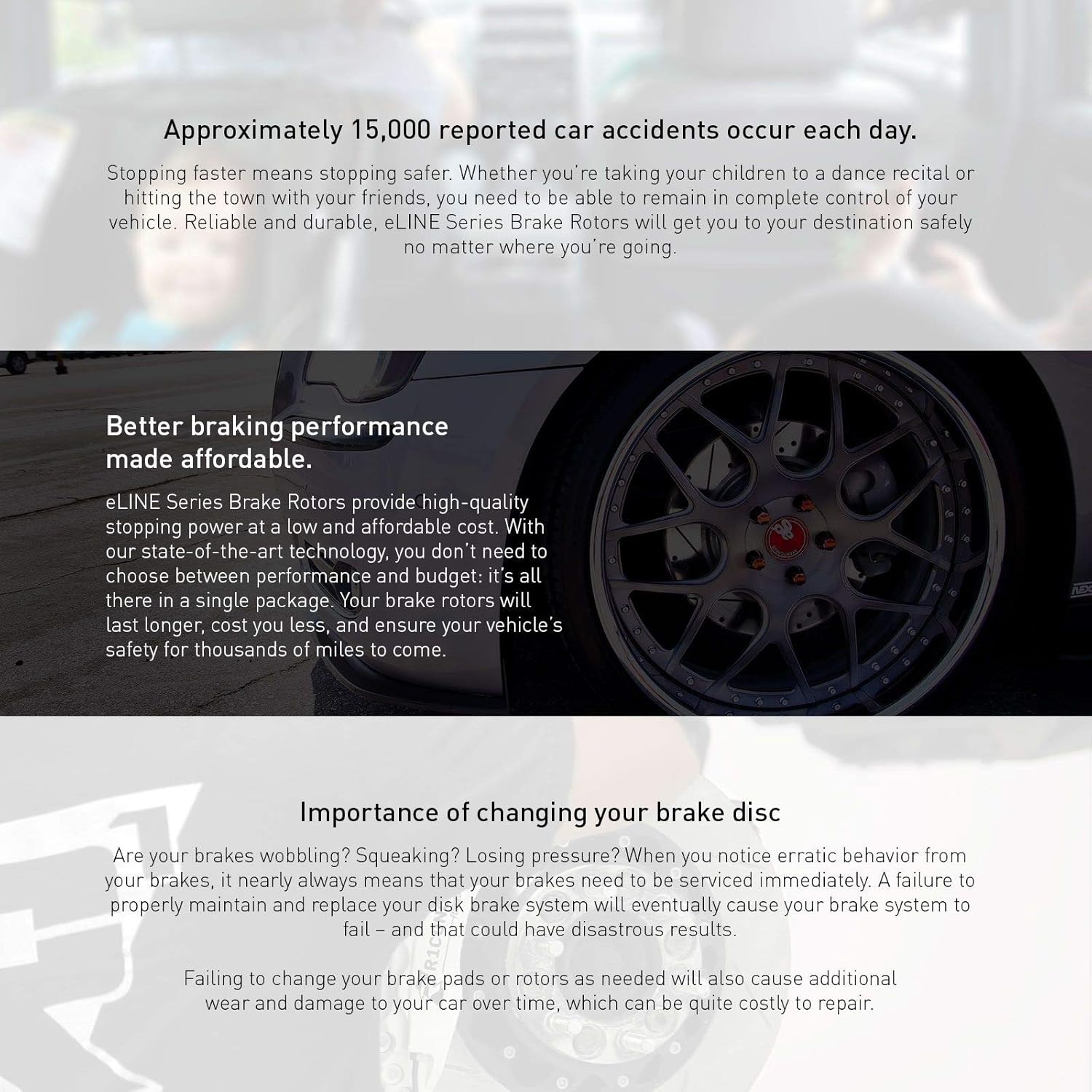 Porsche Cayenne R1 Concepts eLine Black Slotted Brake Rotors Kit with Ceramic Pads for Front and Rear