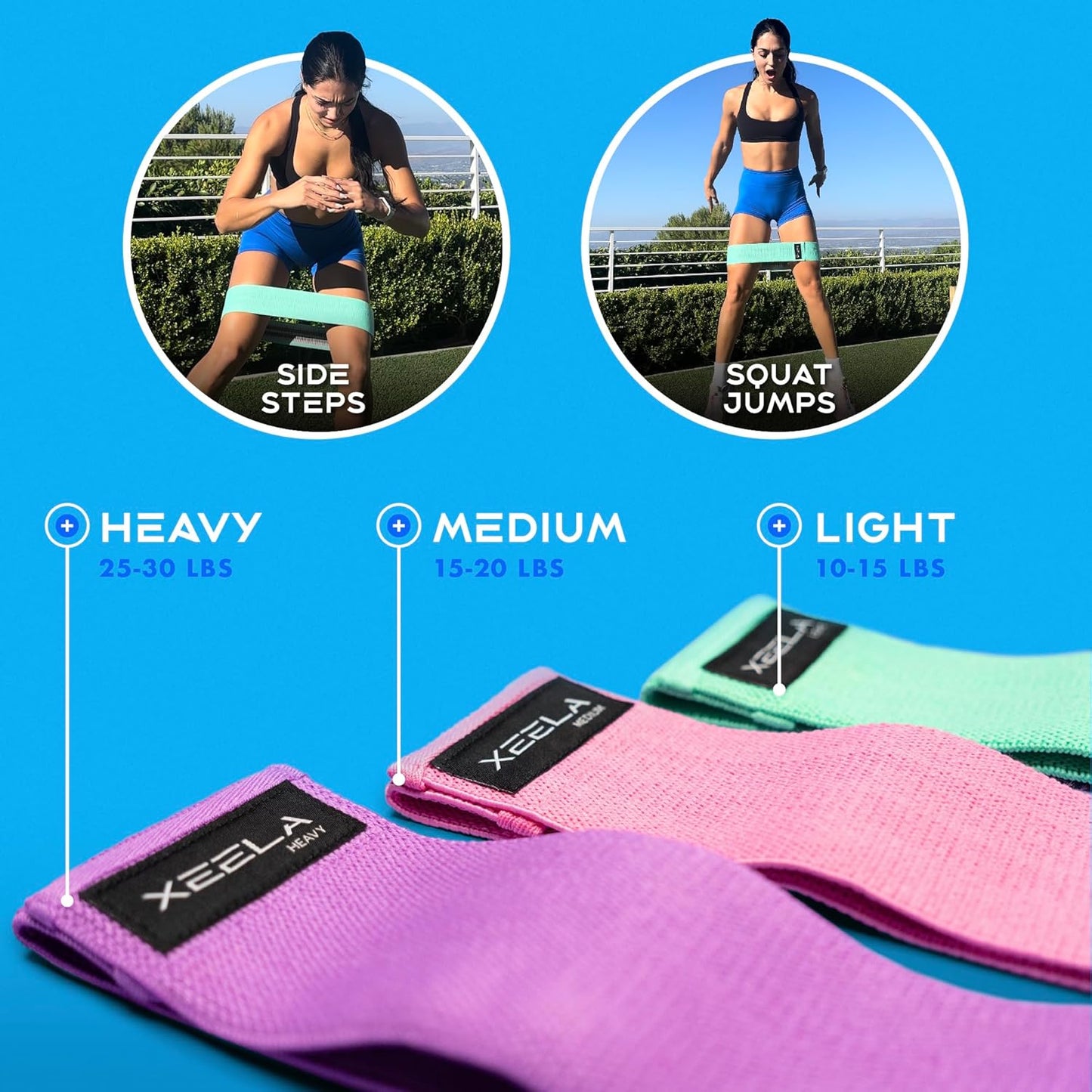 Portable Full Body Workout Equipment Set with Digital Guide - Includes Jump Rope, Resistance Bands, Ankle Straps - For All Fitness Levels - Xeela