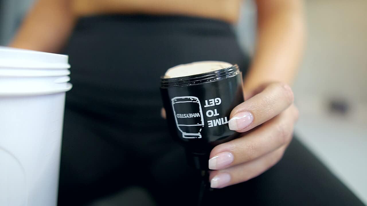 Portable ONMYWHEY Protein Powder Funnel Keychain for Gym & Travel - TSA Approved, On-the-Go Supplement Container