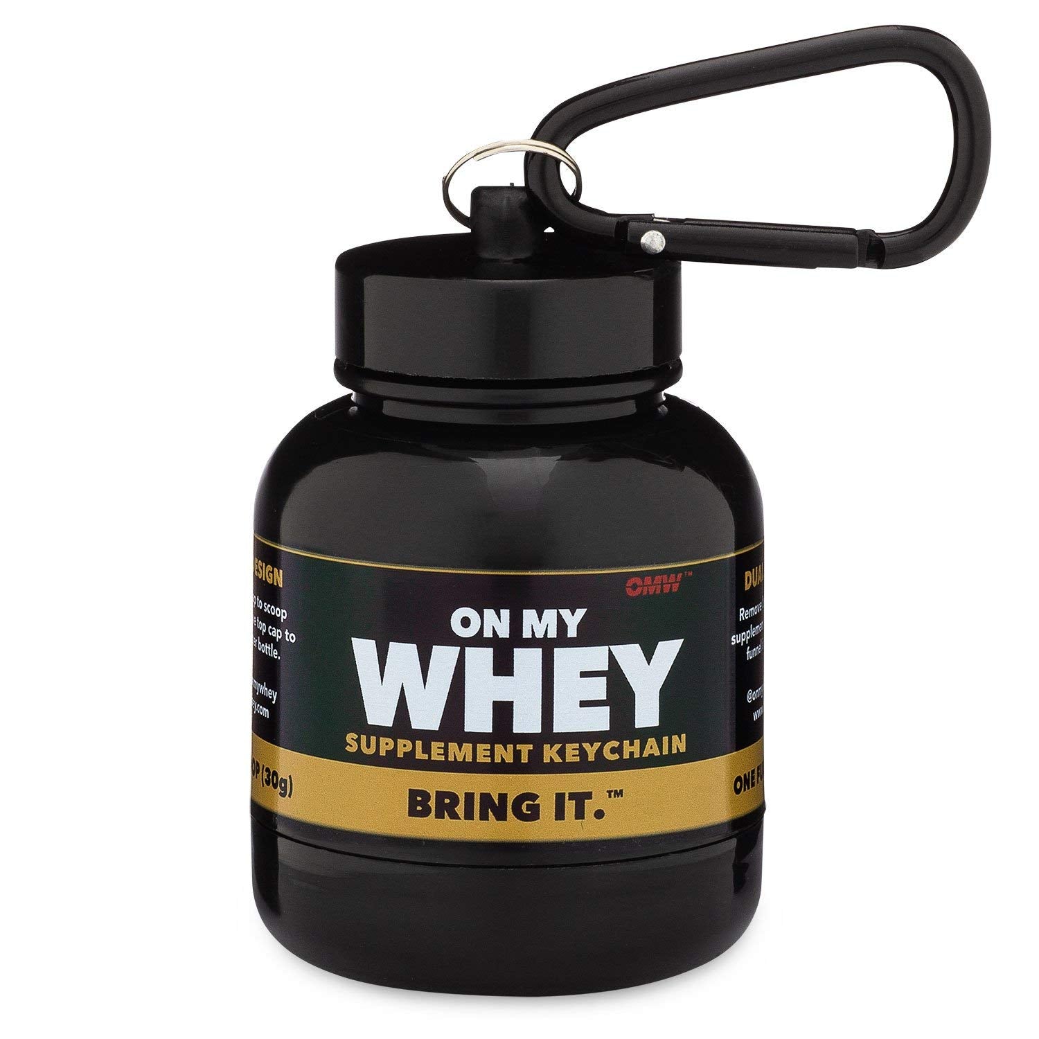 Portable Protein Powder Funnel Keychain Combo Pack for Gym, Workouts, and Travel - TSA Approved, Modern & Classic Designs