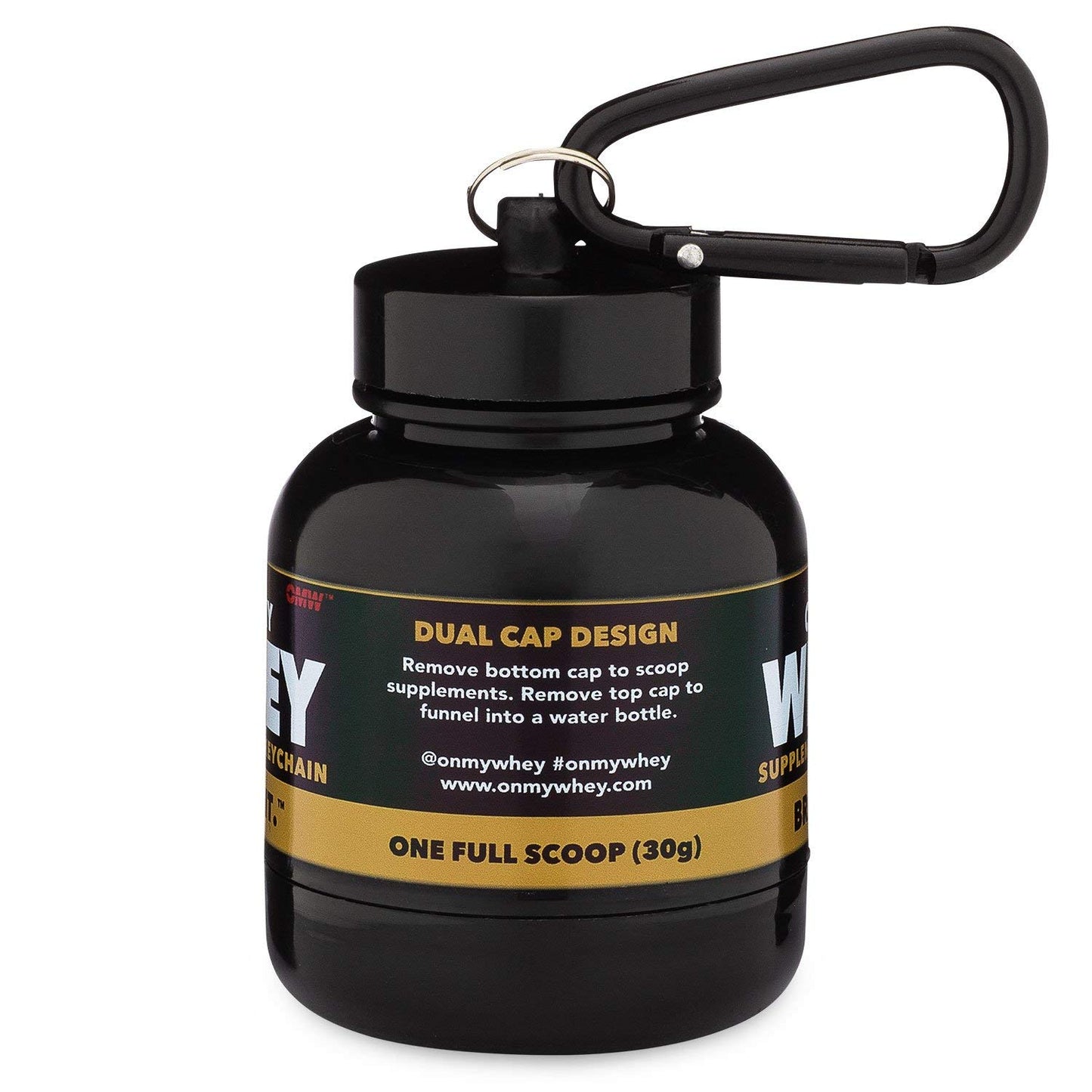Portable Protein Powder Funnel Keychain Combo Pack for Gym, Workouts, and Travel - TSA Approved, Modern & Classic Designs