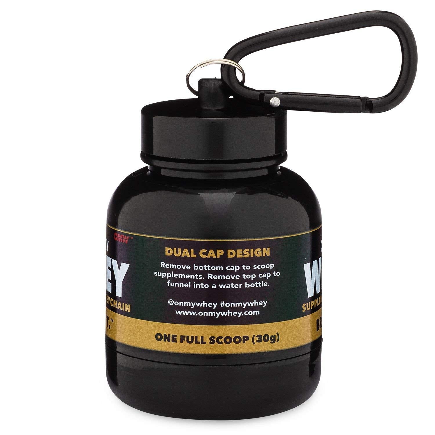 Portable Protein Powder Funnel Keychain Combo Pack for Gym, Workouts, and Travel - TSA Approved, Modern & Classic Designs