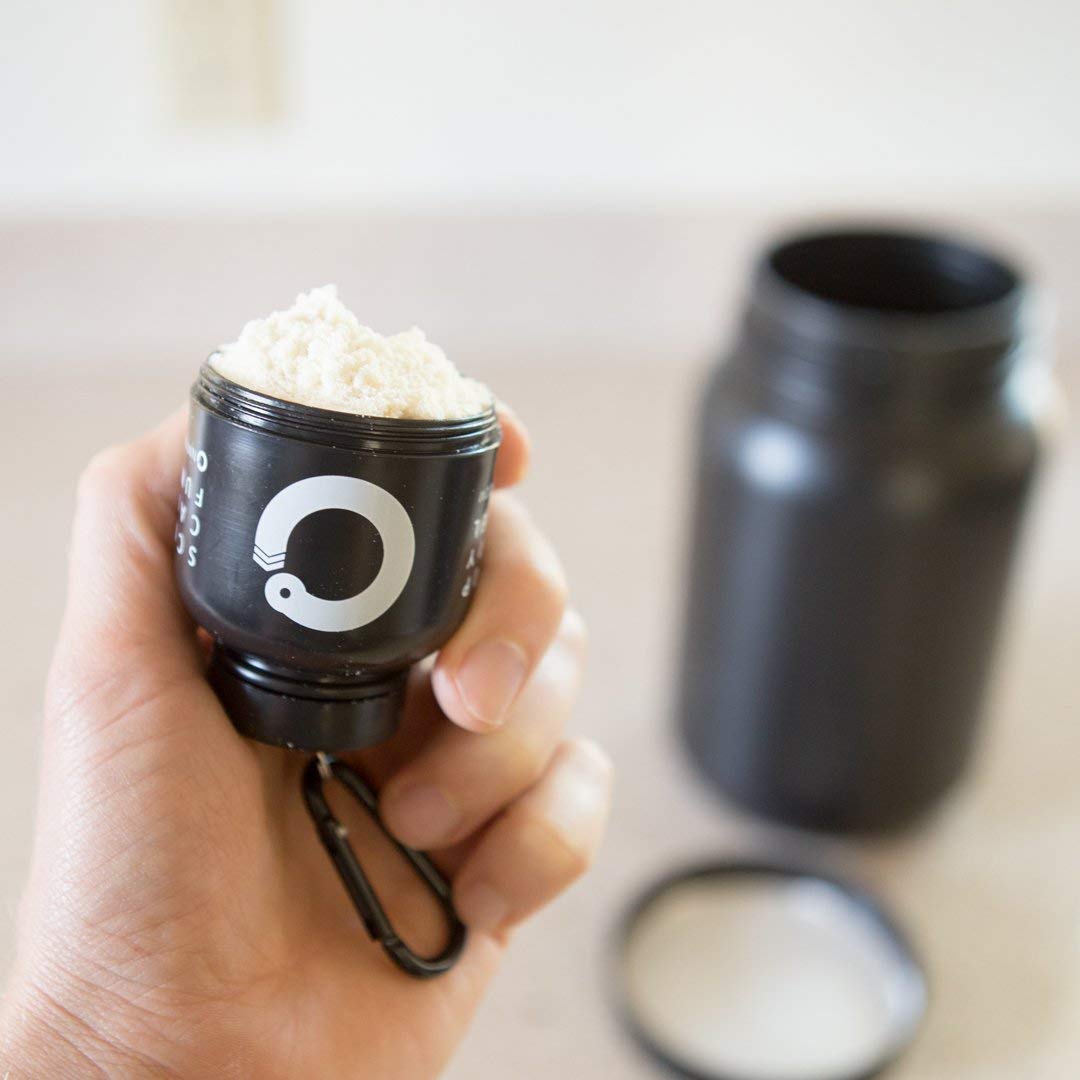 Portable Protein Powder Funnel Keychain Combo Pack for Gym, Workouts, and Travel - TSA Approved, Modern & Classic Designs