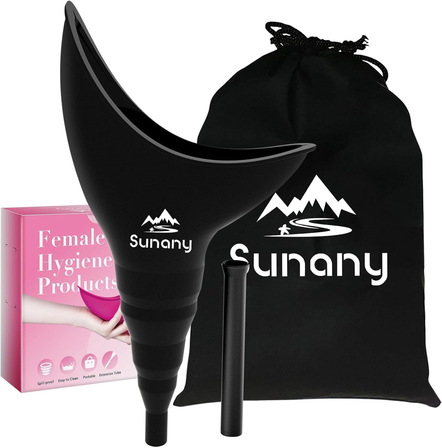 Portable Silicone Funnel Female Urinal for Standing - Reusable, Outdoor Camping & Travel Activities