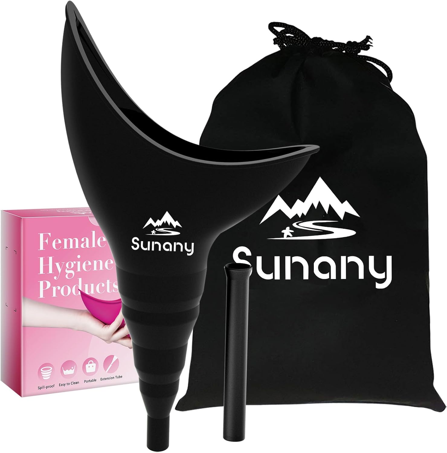 Portable Silicone Funnel Female Urinal for Standing - Reusable, Outdoor Camping & Travel Activities