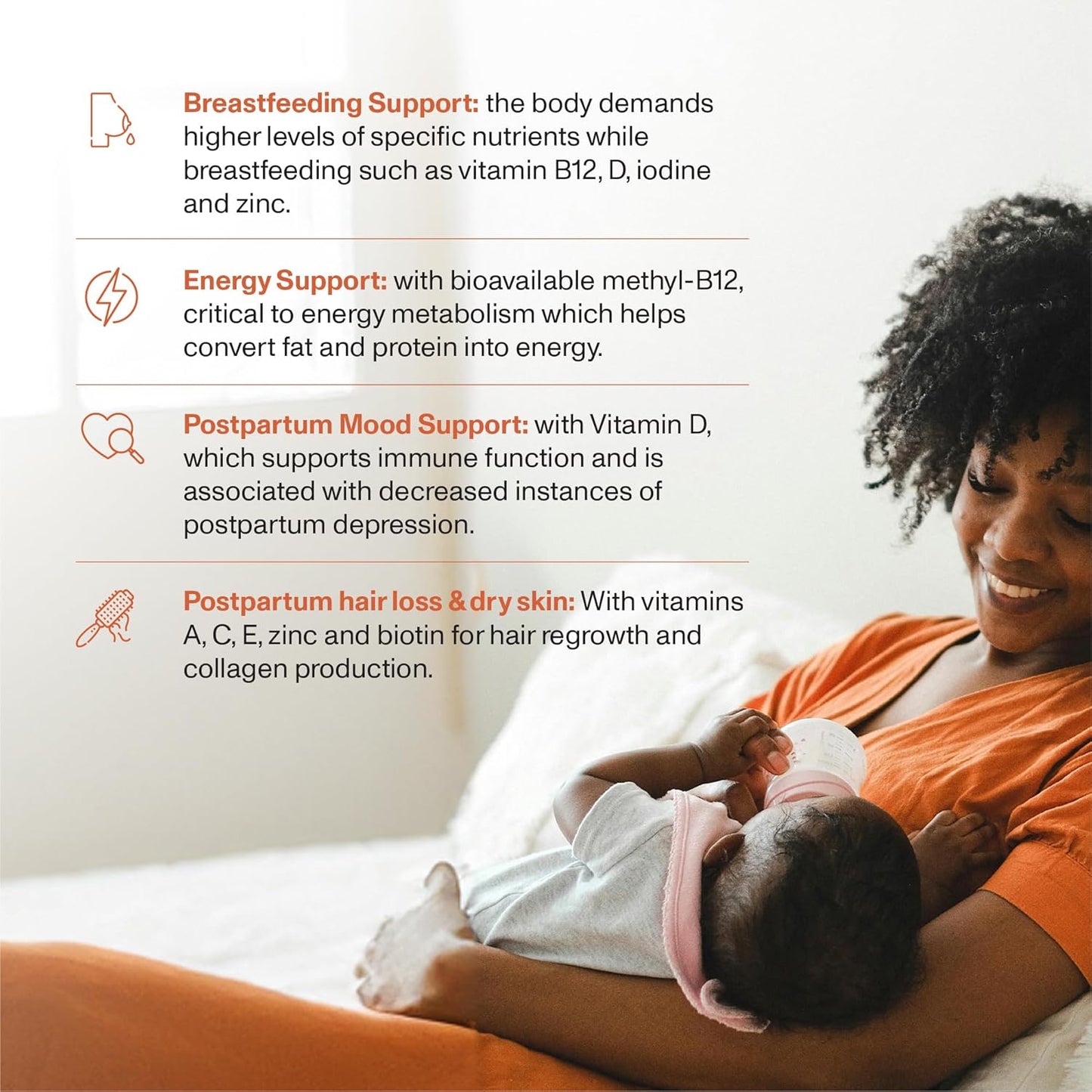 Postnatal Multivitamin Bundle with Omega 3: Easy-to-Digest Formula, 2 Pills a Day, 60 ct. - Includes DHA/EPA + 21 Key Nutrients