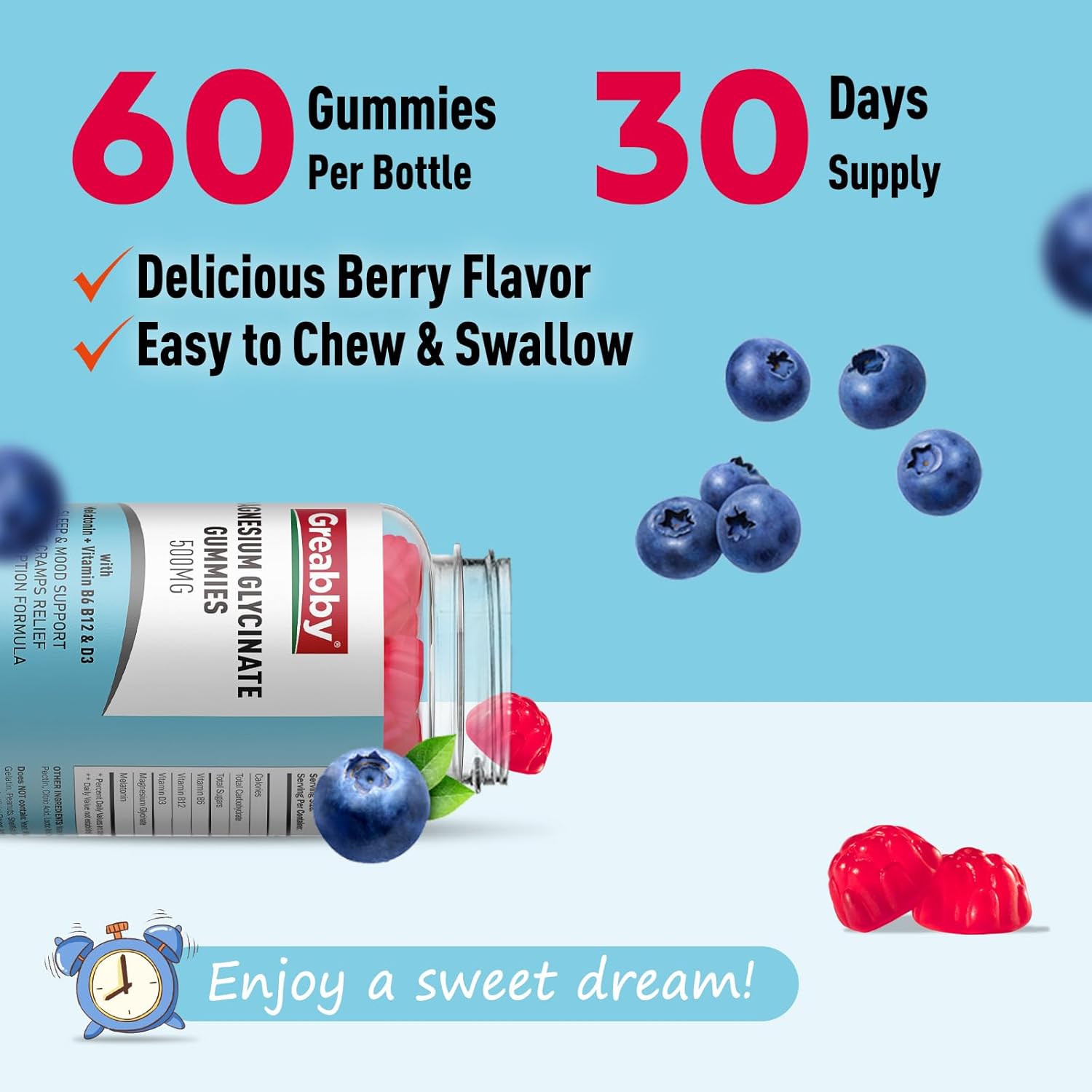 Potassium and Magnesium Gummies: Chloride & Glycinate 500mg, Family Mineral Supplements