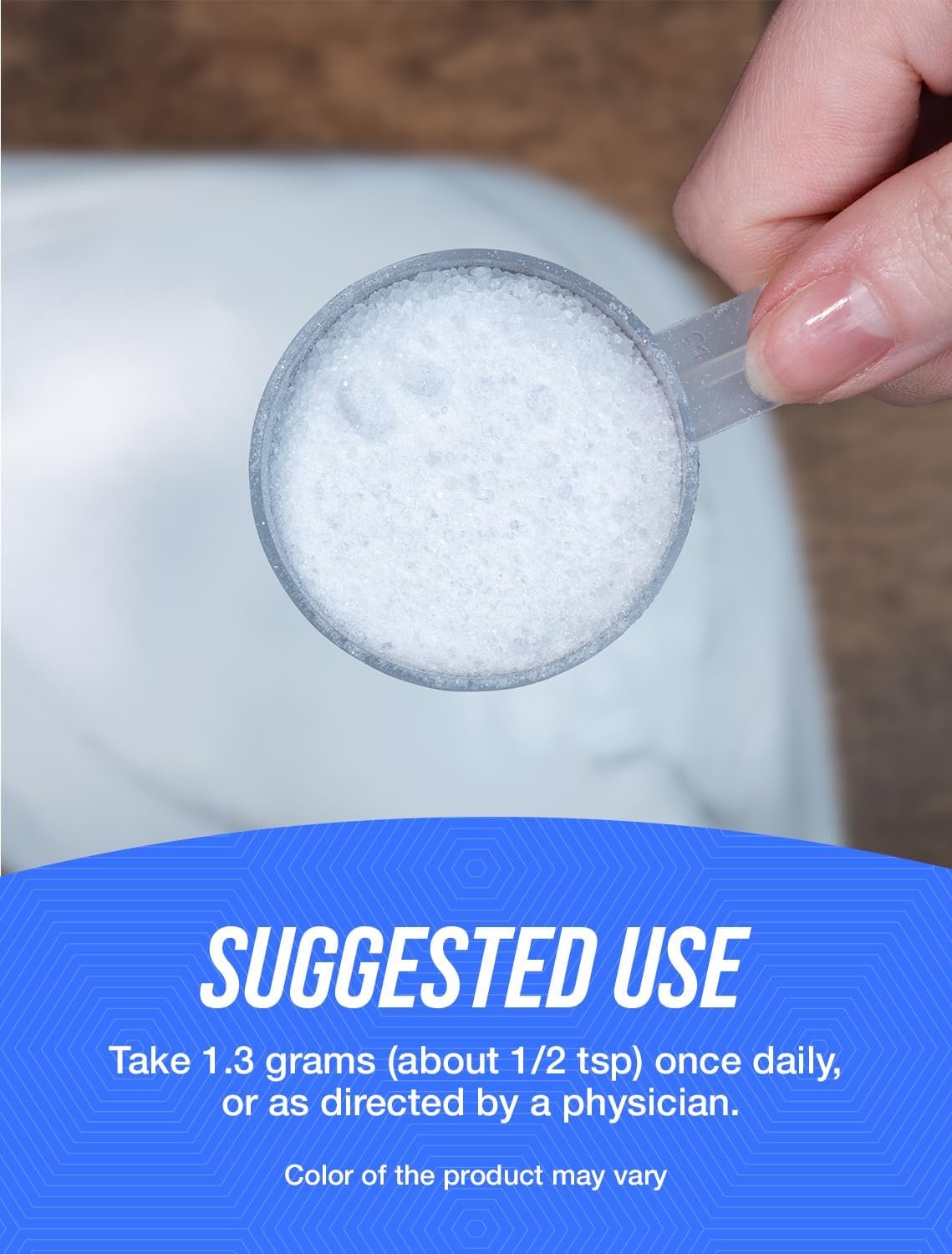 Potassium Bicarbonate Powder - 250g (8.8 oz) - Food Grade Potassium Supplement - 1300mg per Serving - Pack of 1