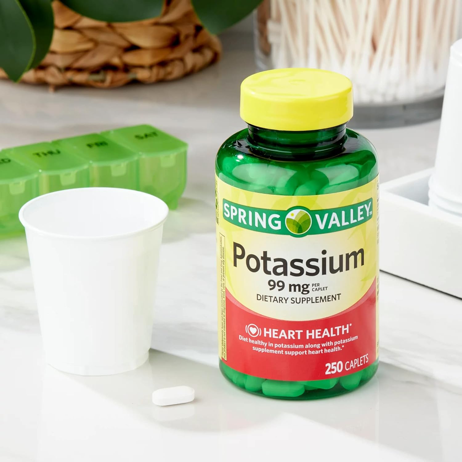 Potassium Gluconate Caplets 99mg | Premium Potassium Supplement | Potasio y Magnesio | 250 ct Bundle with Lual's Diabetes Decoded