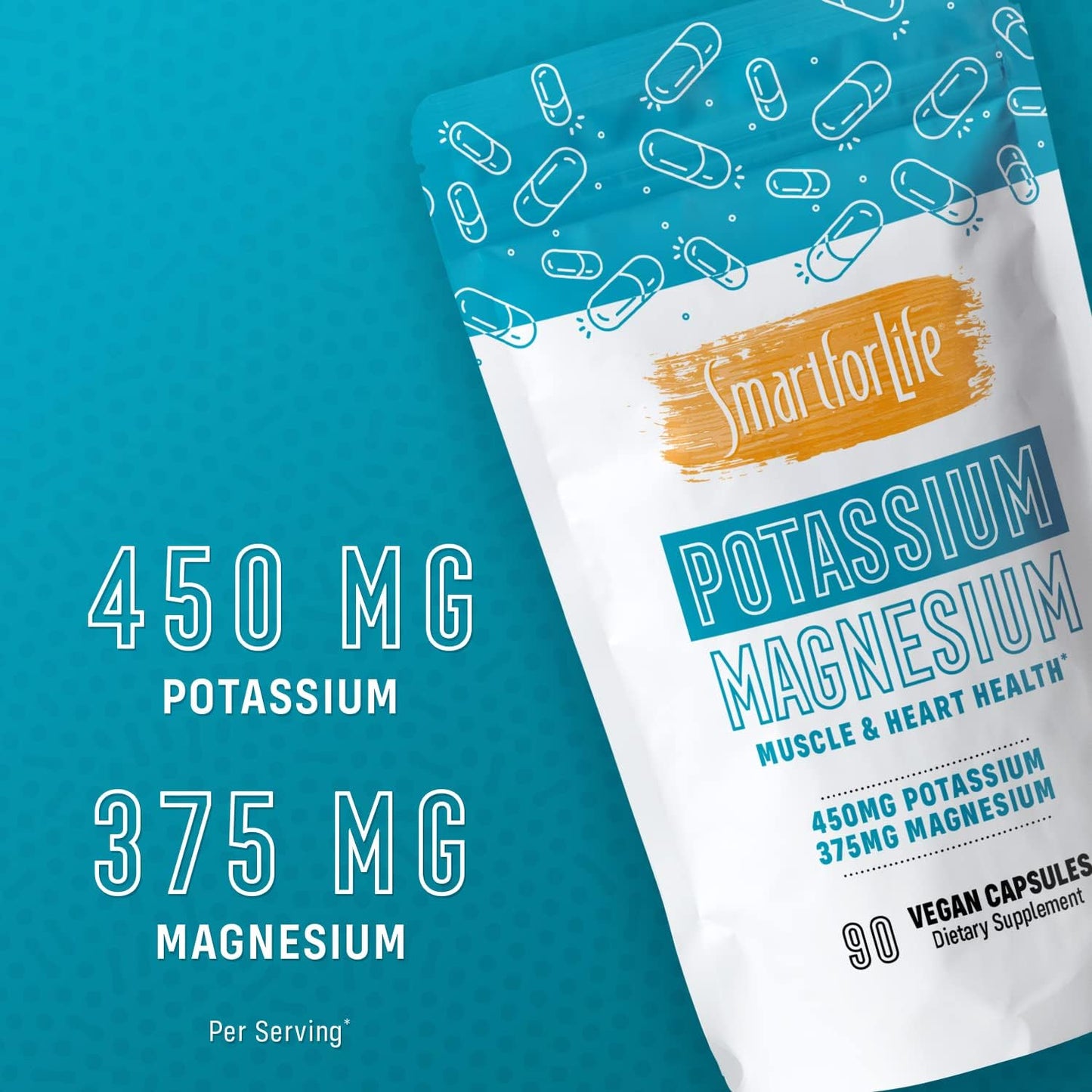 Potassium Magnesium Capsule with Vitamin B12 for Smart Living