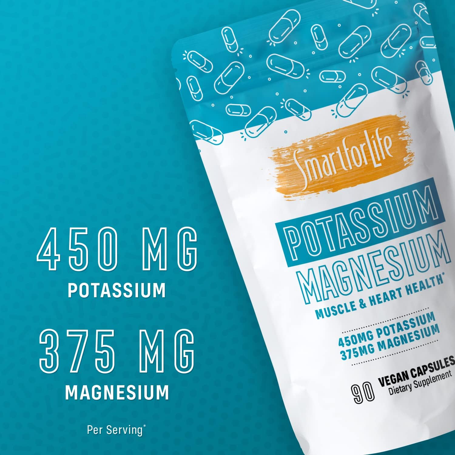 Potassium Magnesium Capsule with Vitamin B12 for Smart Living