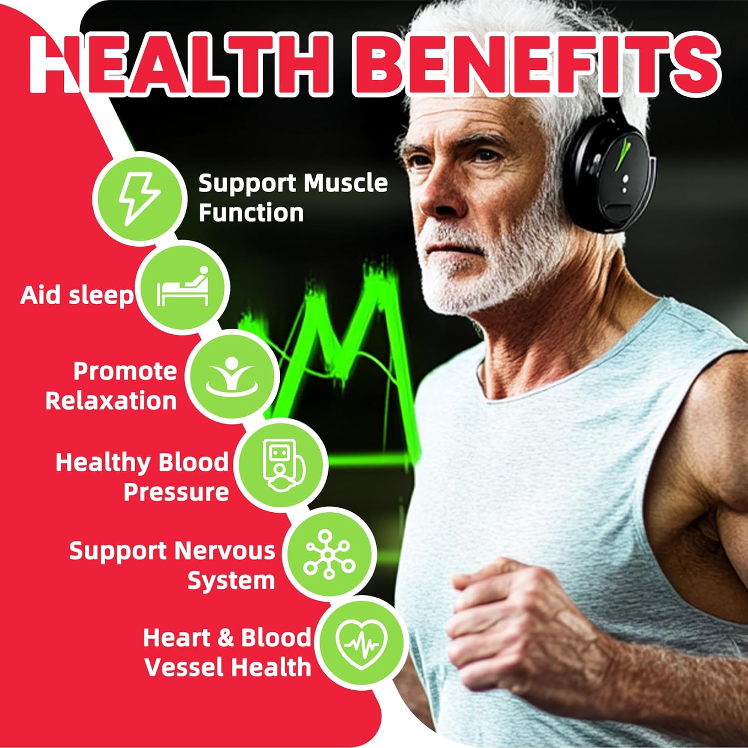 Potassium Magnesium Gummies with Ashwagandha for Adults and Kids - 60 Strawberry Chews, Sugar-Free Formula with High Absorption Magnesium Glycinate, B6, D3, and Potassium Citrate