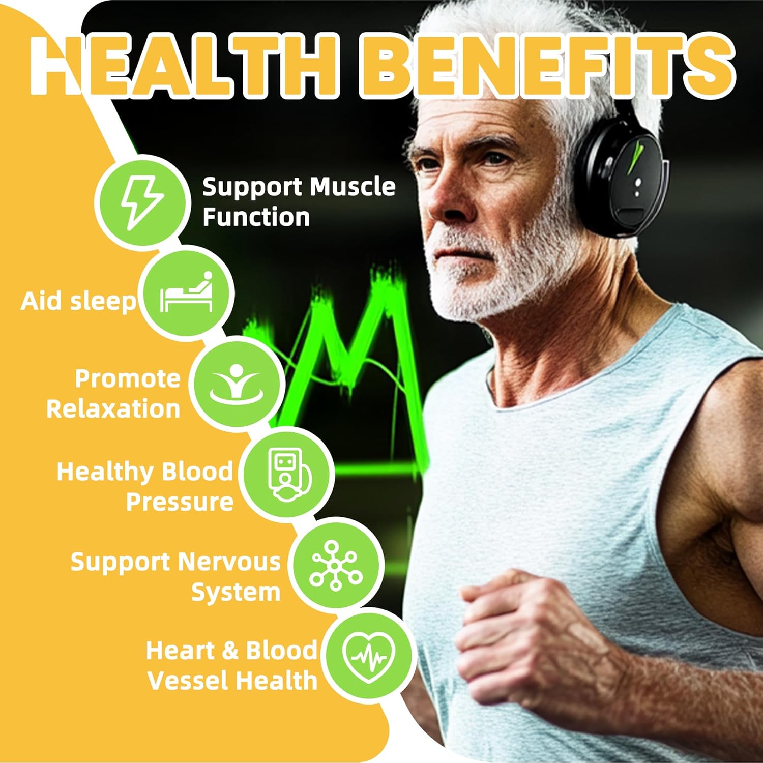 Potassium Magnesium Gummies with Ashwagandha for Muscle Cramps - 60 Sugar-Free Gummies for Adults and Kids