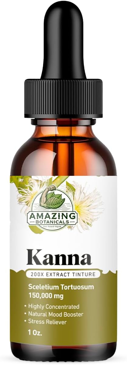 Potent 200x Sceletium Tortuosum Extract Tincture - 150,000mg, 30ml by Amazing Botanicals