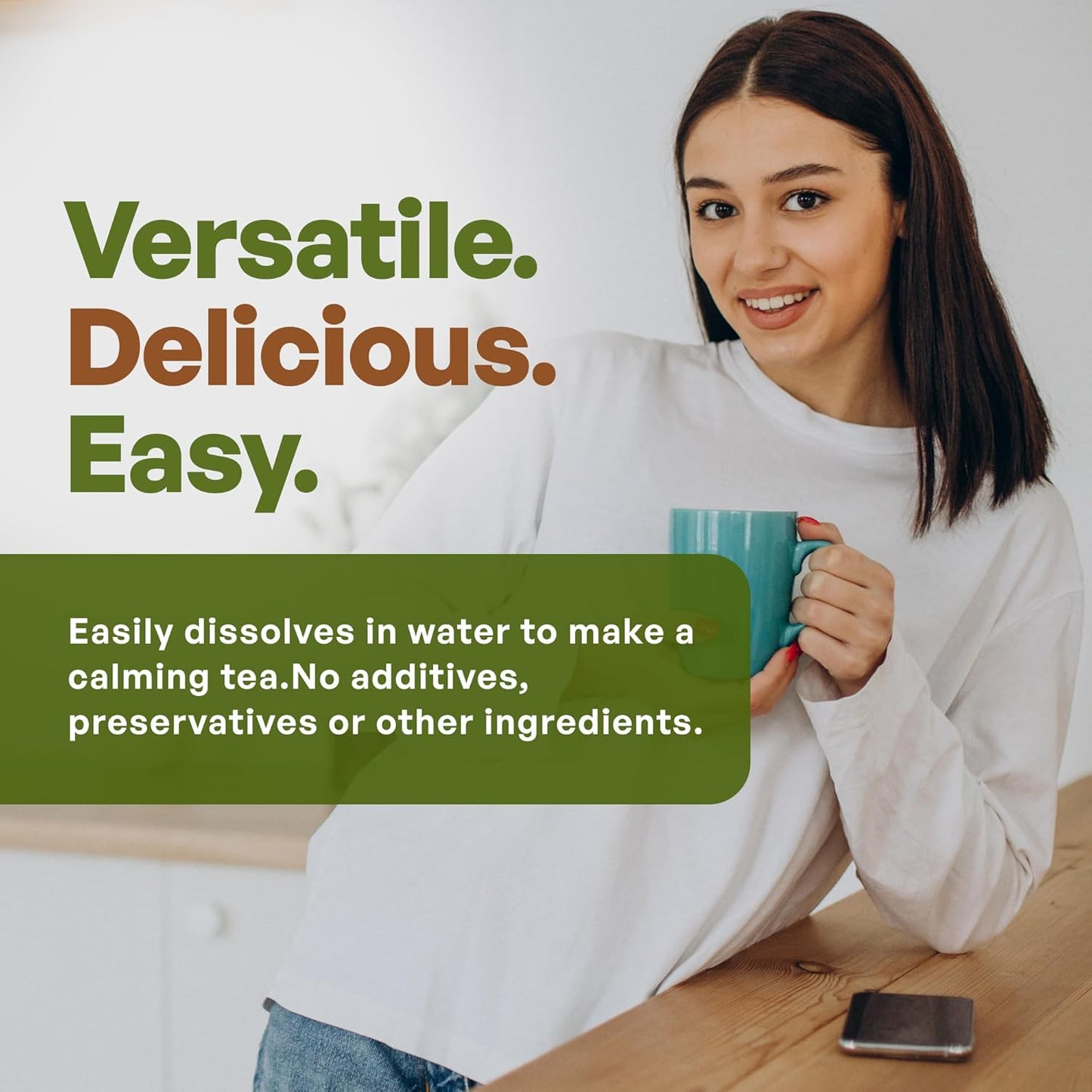 Potent Lemon Balm Extract Powder 10:1 Strength - Melissa Herbal Supplement 8 oz by Go Nutra